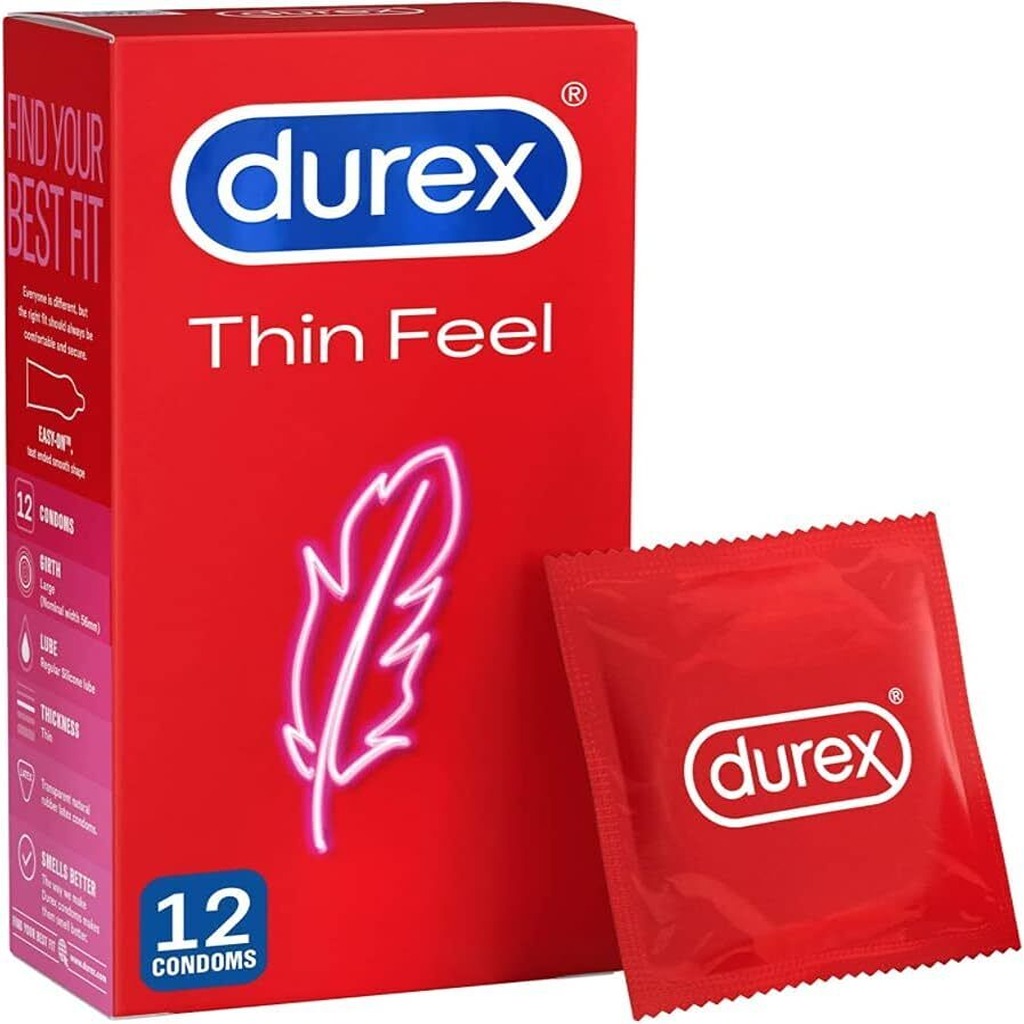 Durex Thin Feel Condom, Pack of 12's