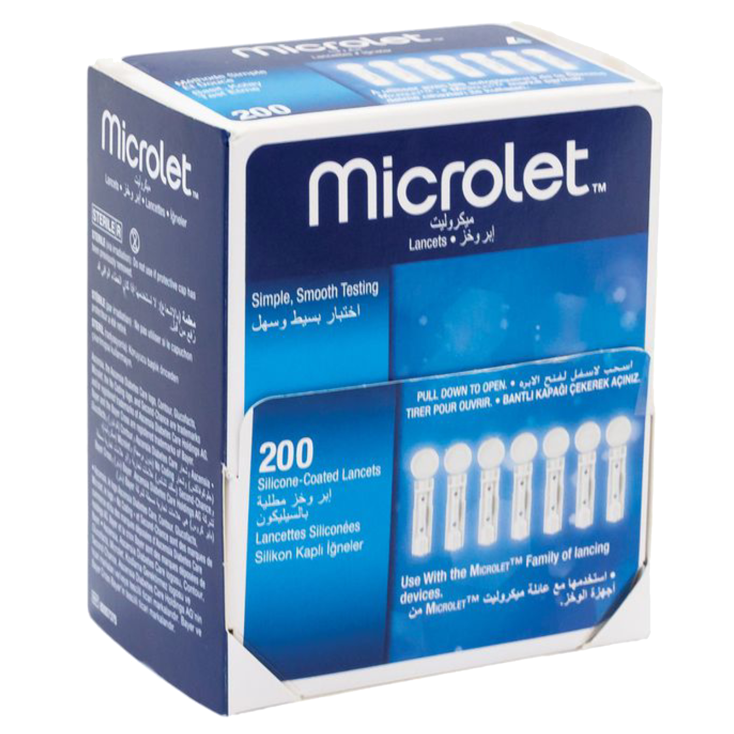 Microlet ميكروليت إبر وخز 200 قطعة