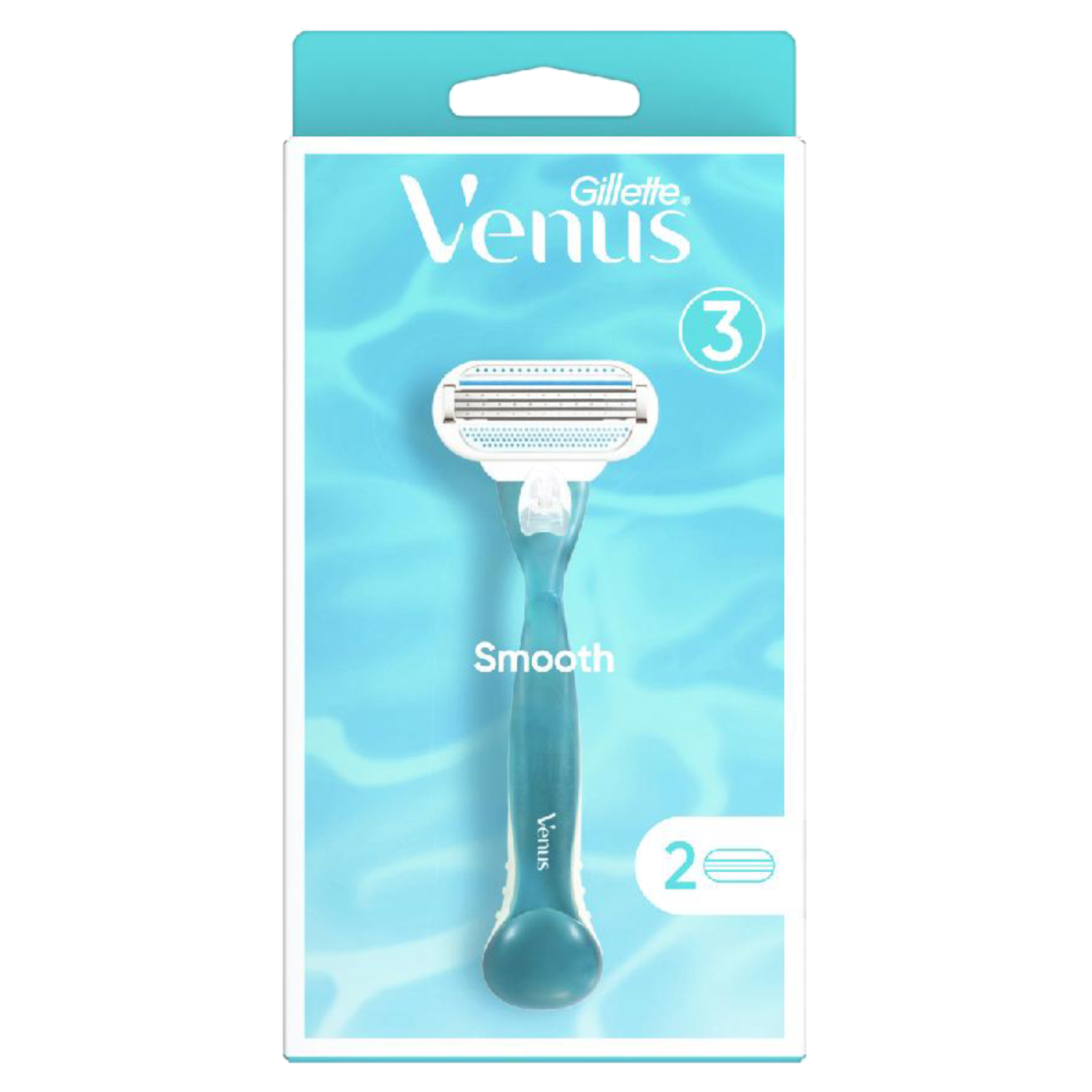 Back Image for Gillette Venus Razor Handle + Razor Blade 2's