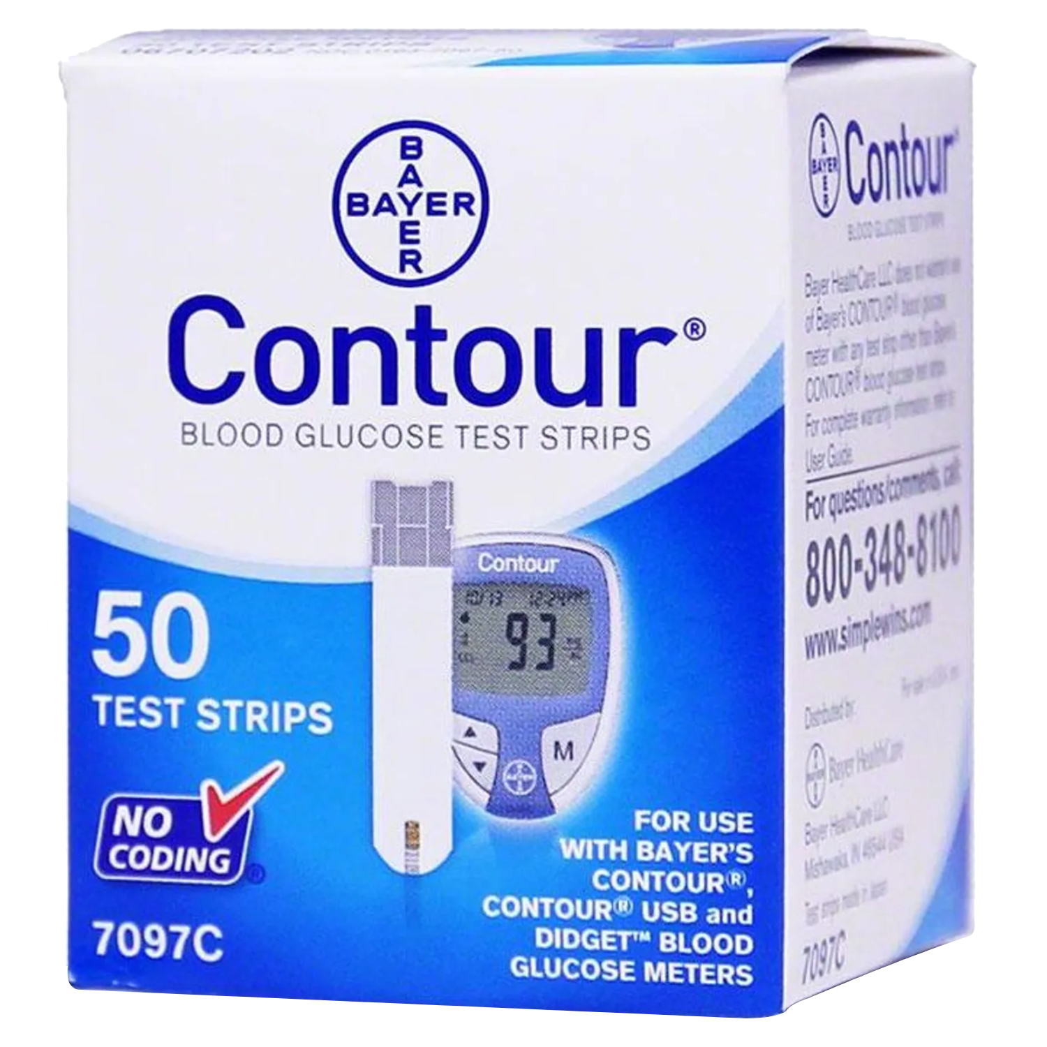 سينسيا كونتور أشرطة اختبار جلوكوز الدم