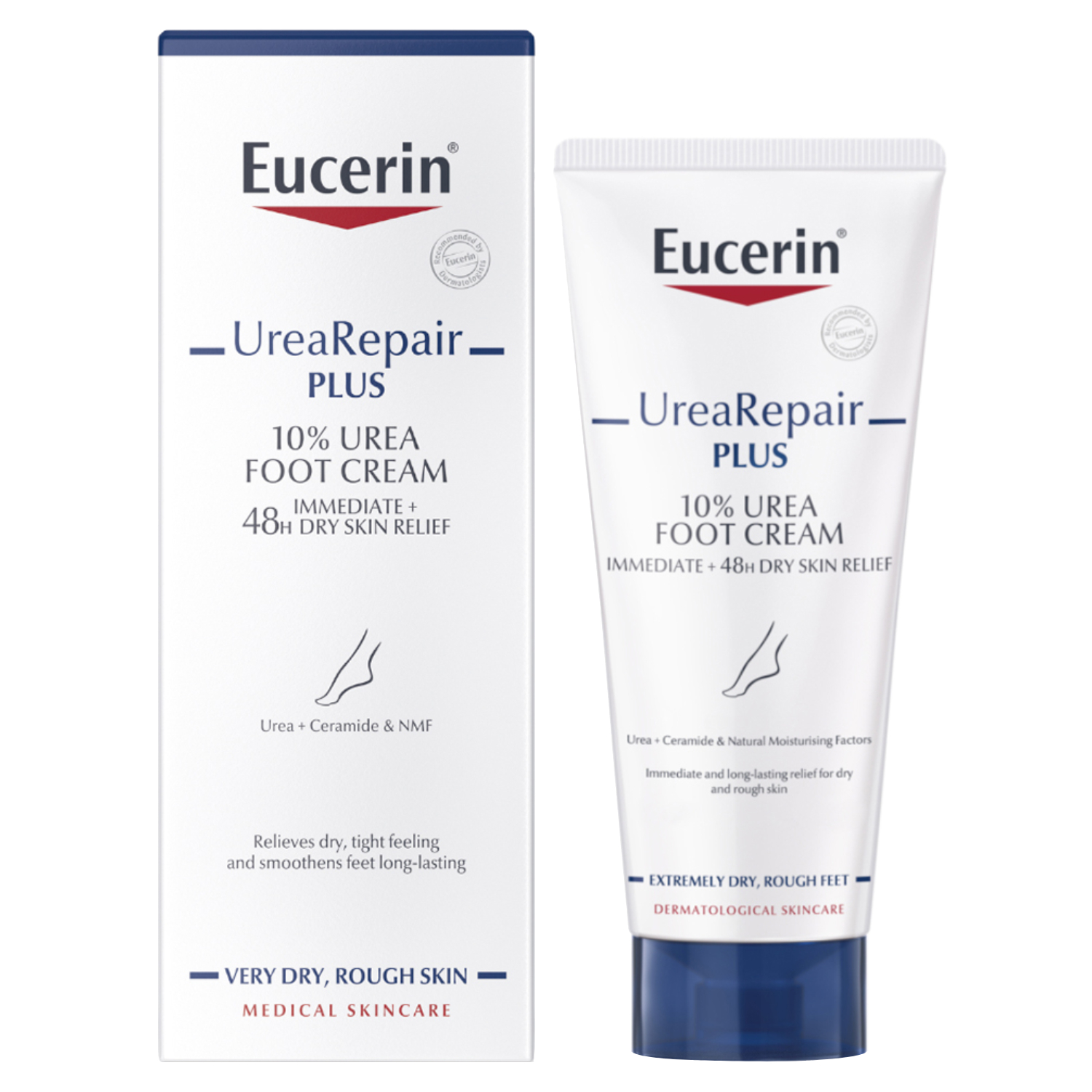 Back Image for Eucerin Urea Repair Plus 10% Urea Foot Cream 100ml