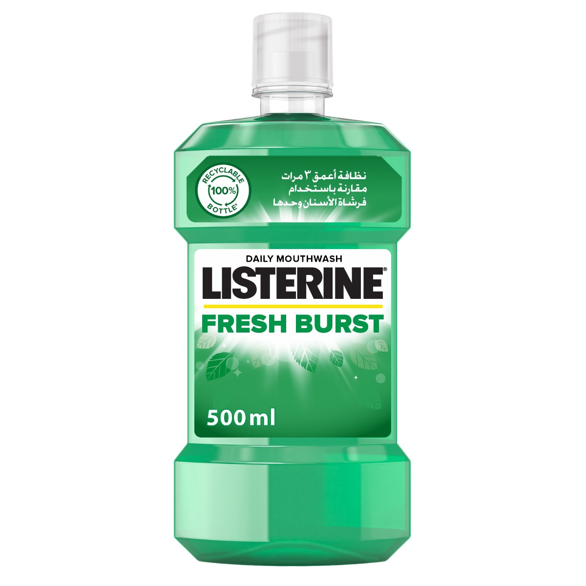 Back Image for Listerine Fresh Burst Mouthwash 500ml
