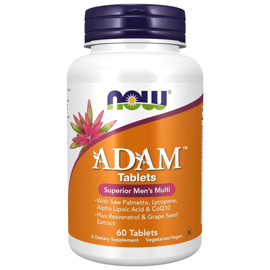 Now Adam Men's Multivitamin Tablets For Overall Wellness, Pack of 60's