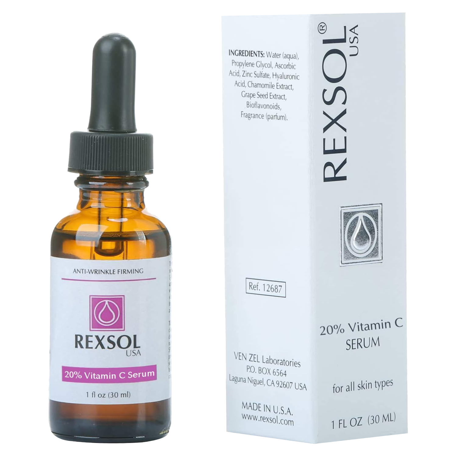 Back Image for Rexsol Vitamin C-20 Serum 30ml