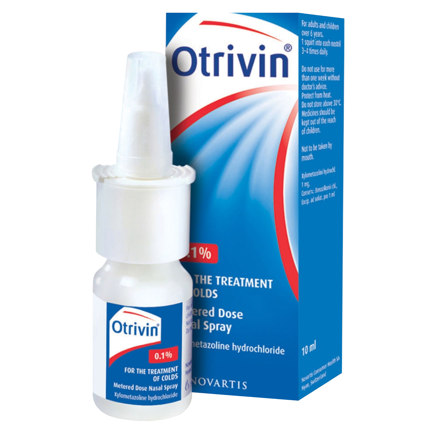 Back Image for Otrivin Adult Nasal Spray 1% 10ml