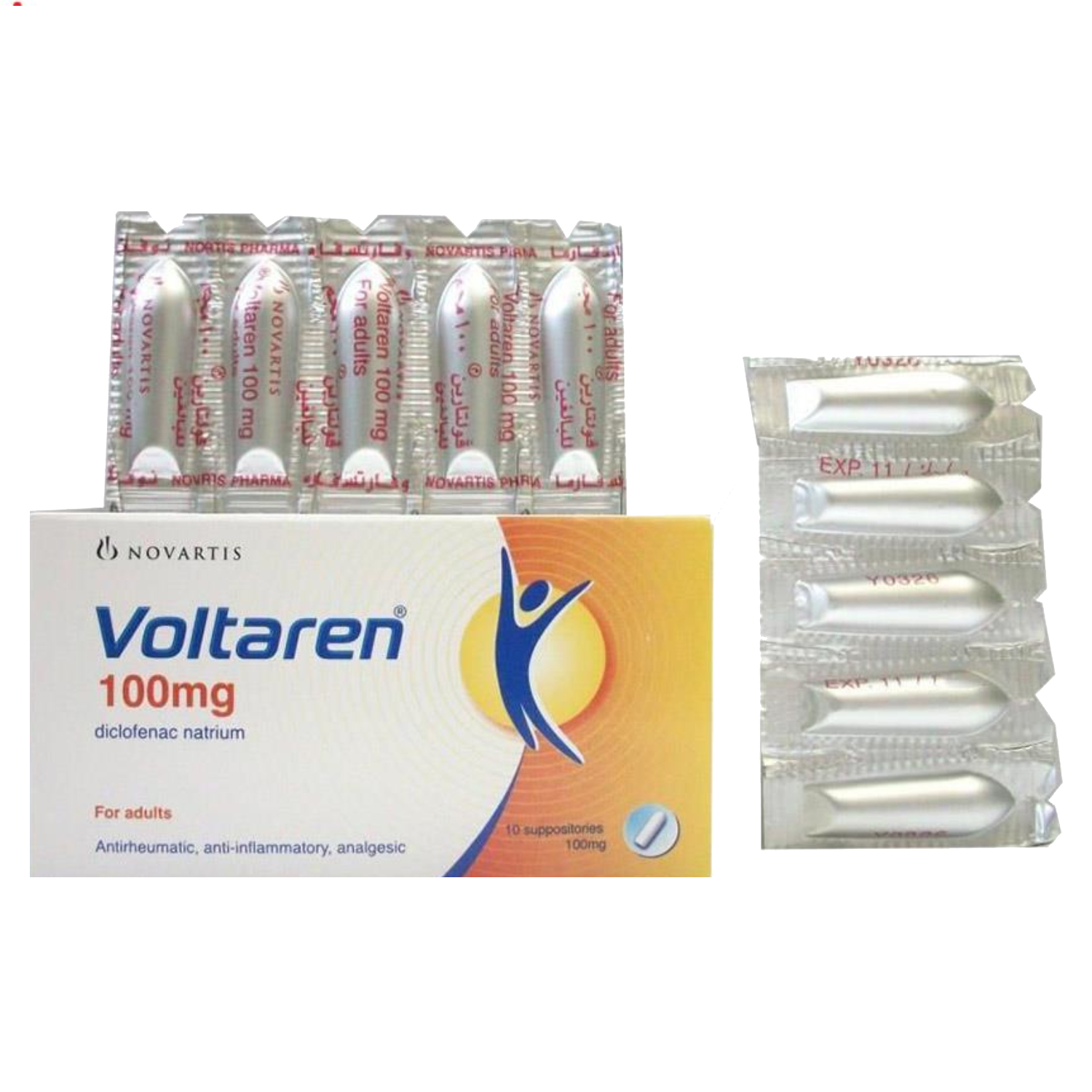 Voltaren فولتارين 100 مجم 5 تحاميل