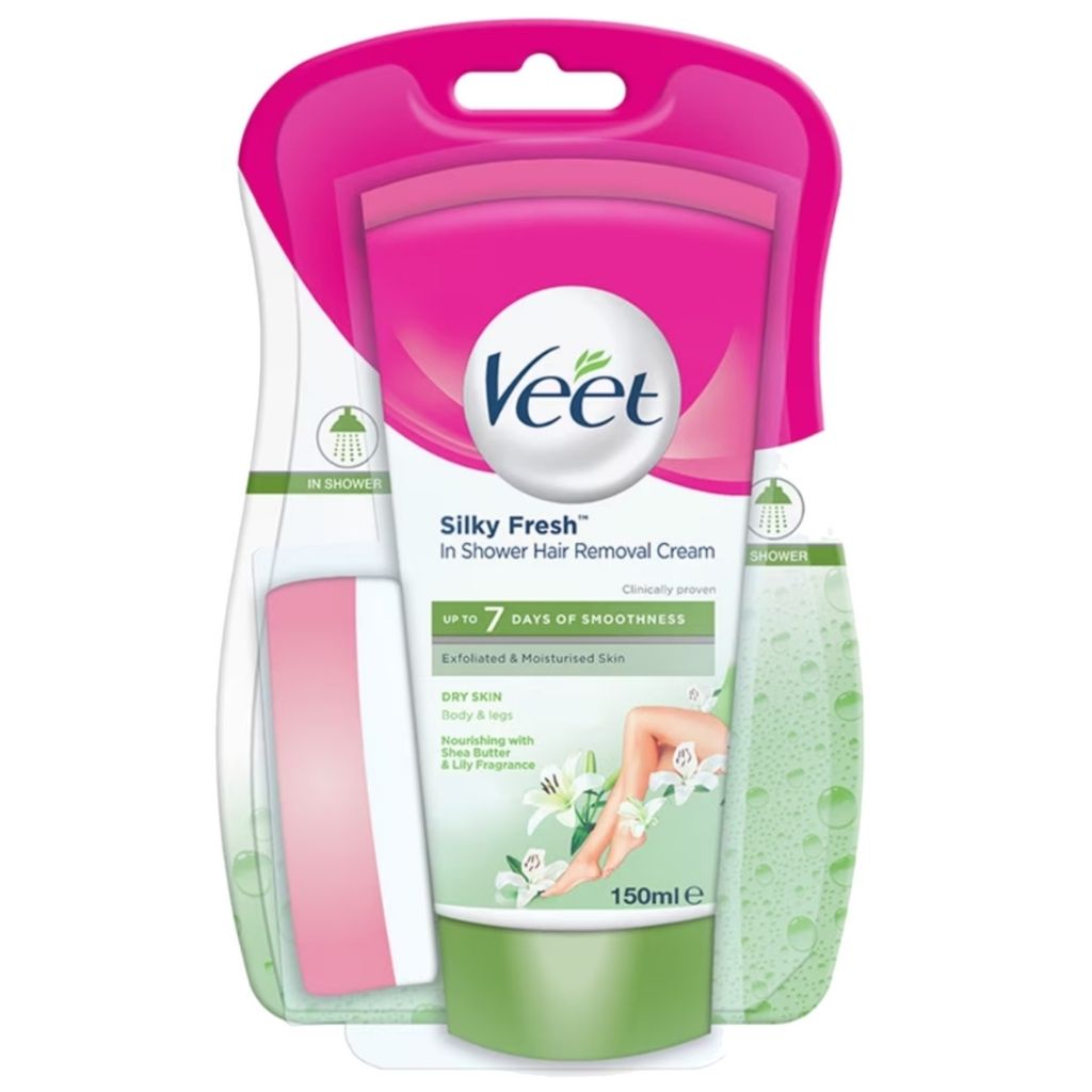 Veet In Shower Dry Skin Hair Removal Cream 150g