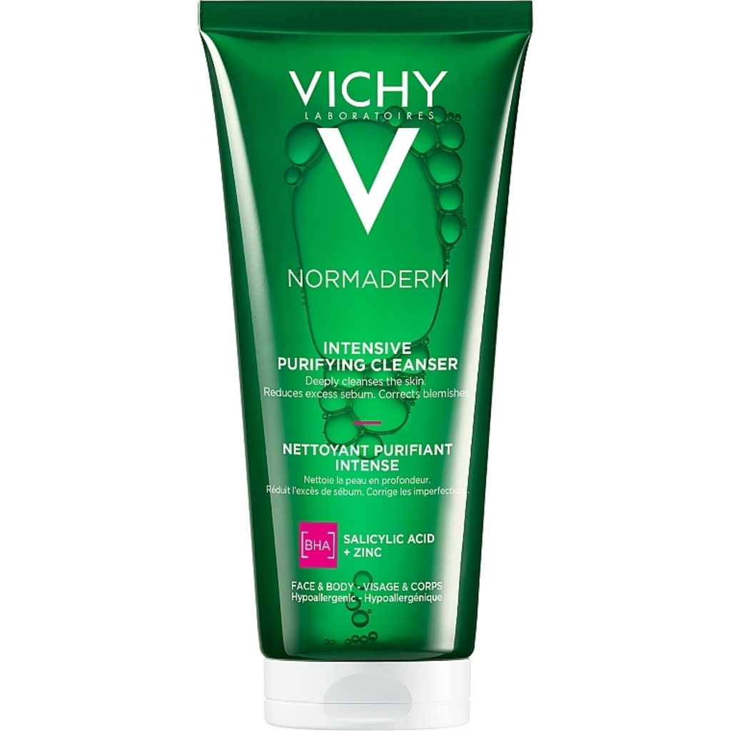 Vichy Normaderm Phytosolution Face Cleanser Gel For Oily/Acne Skin With Salicylic Acid 200ml