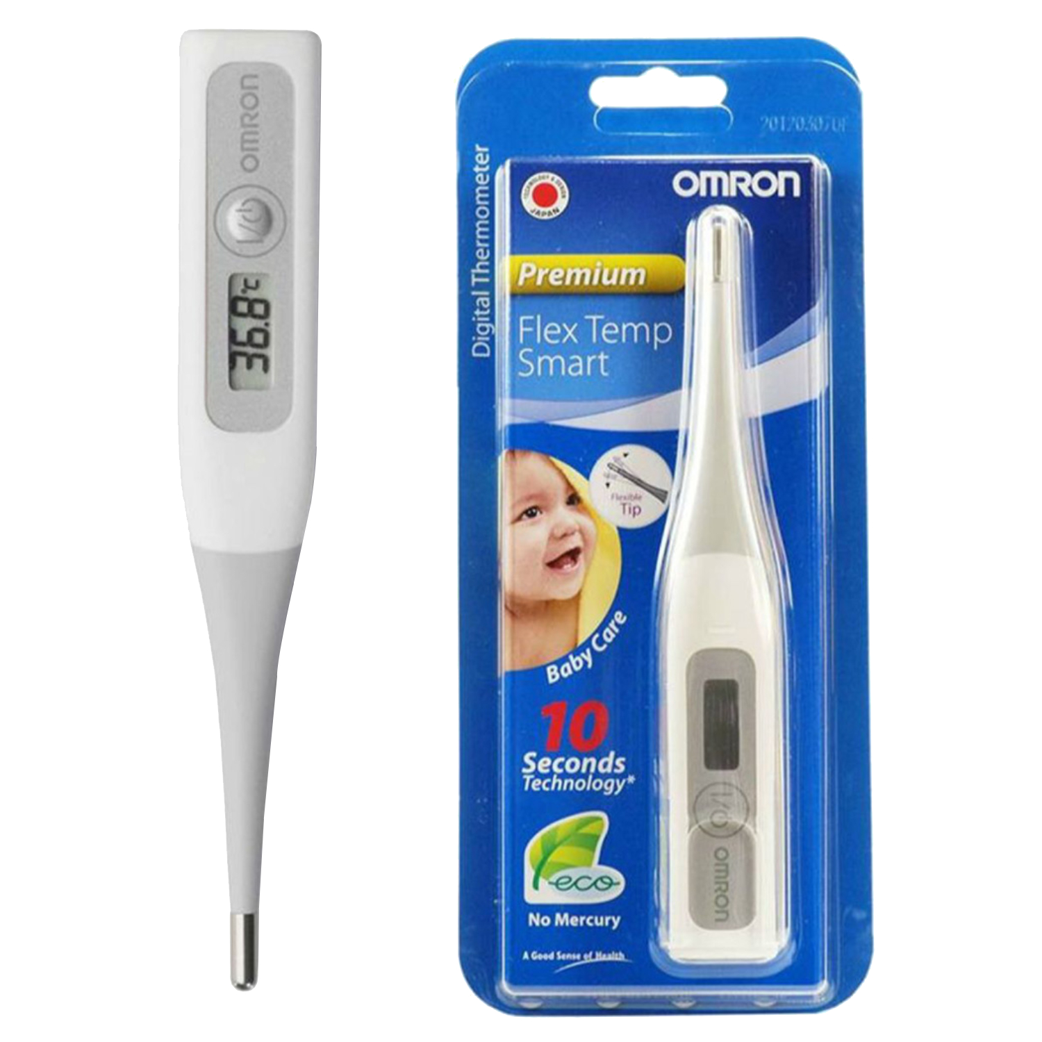 Back Image for Omron Flex Temp Smart Digital Thermometer
