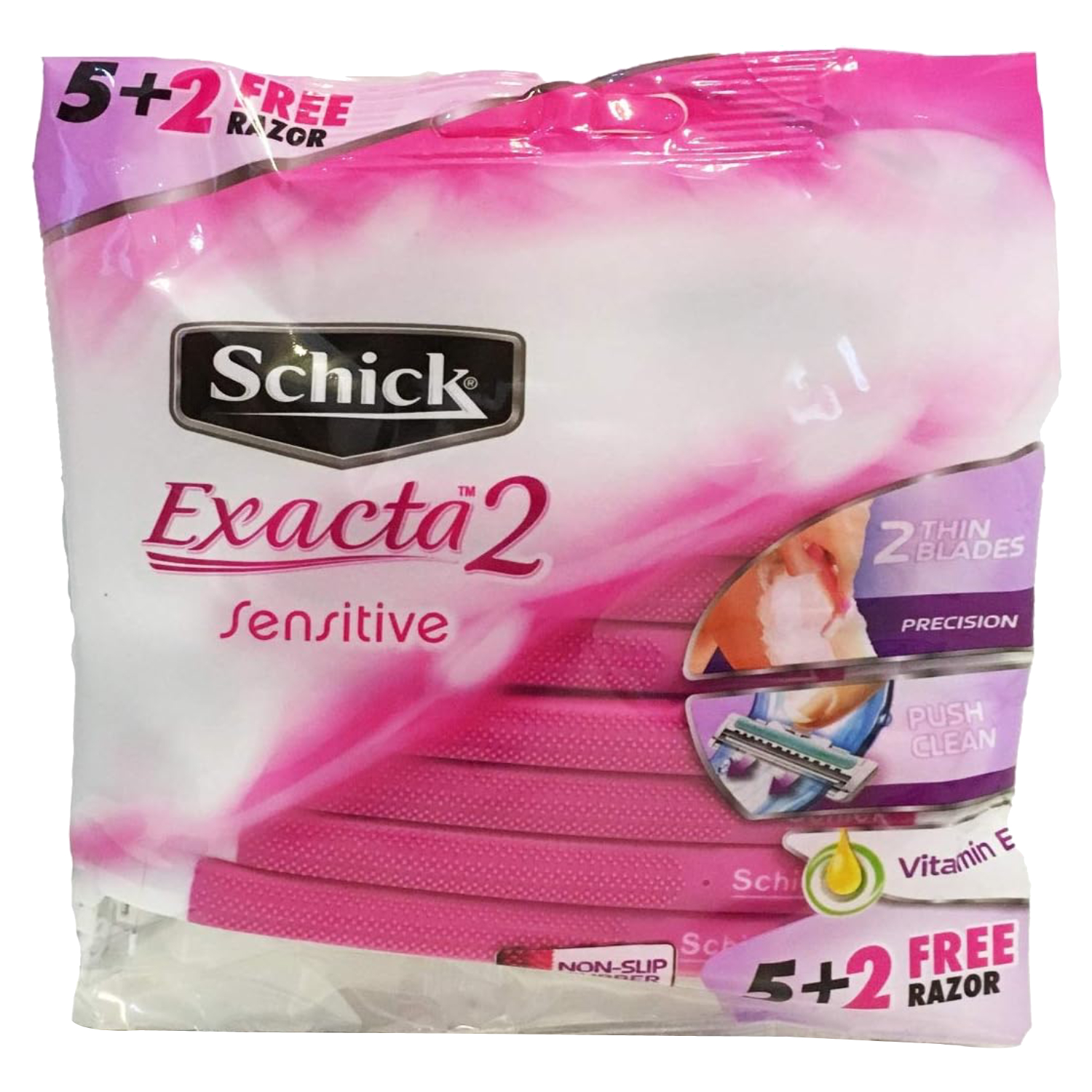 Back Image for Schick Exacta2 Sensitive Razors 7's