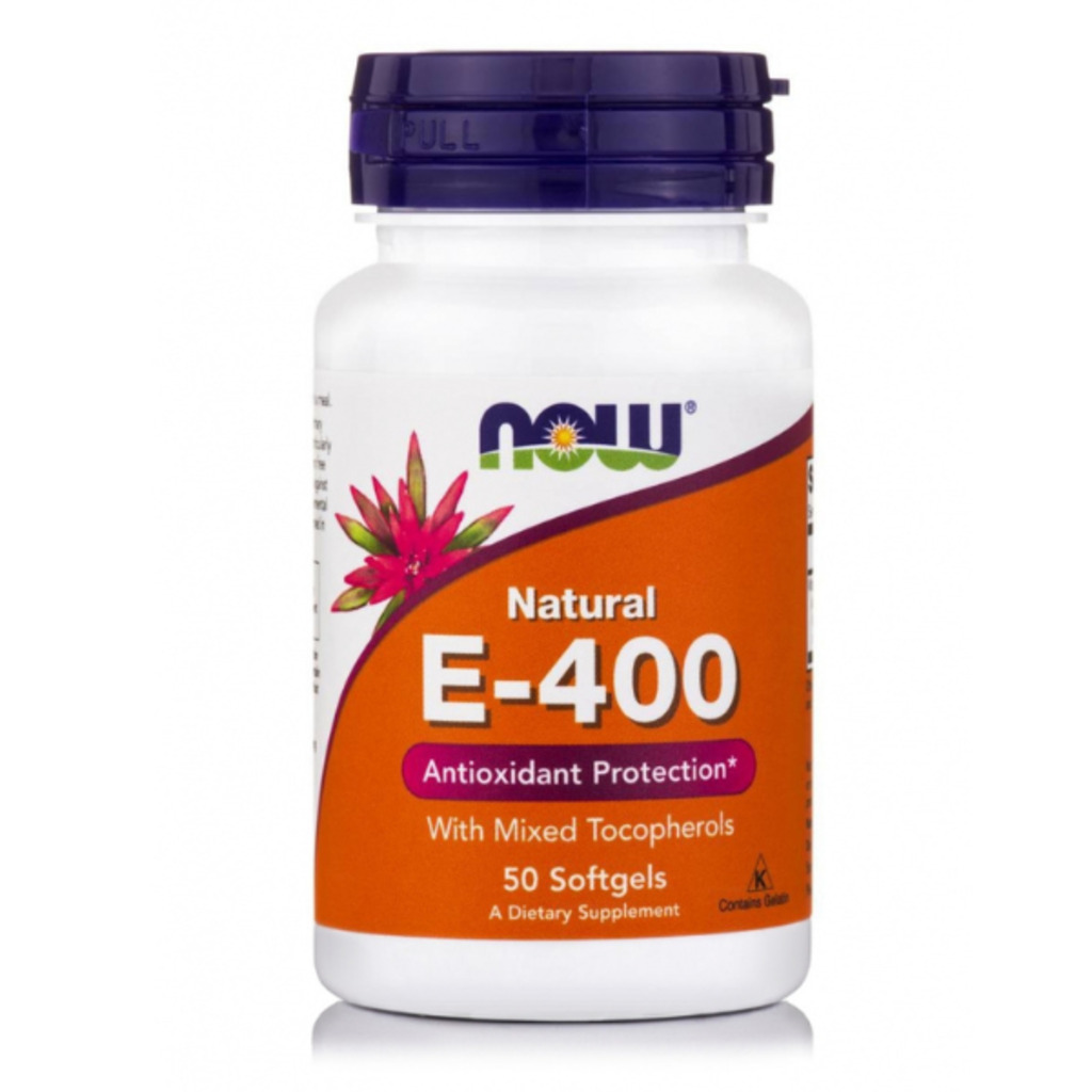 Now E-400 Vitamin E 400IU Antioxidant Softgel For Immune & Heart Support, Pack of 30's