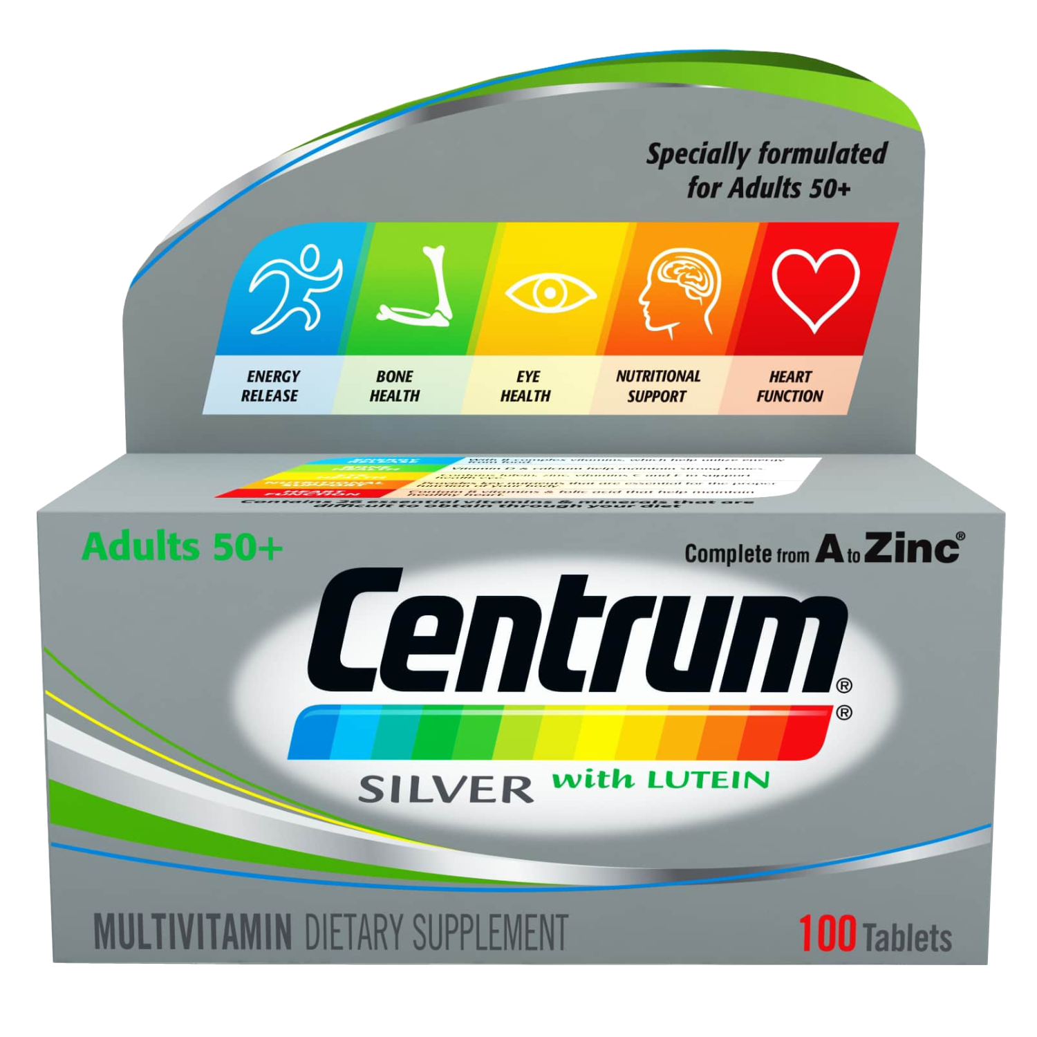 Back Image for Centrum Silver Tablets 100's