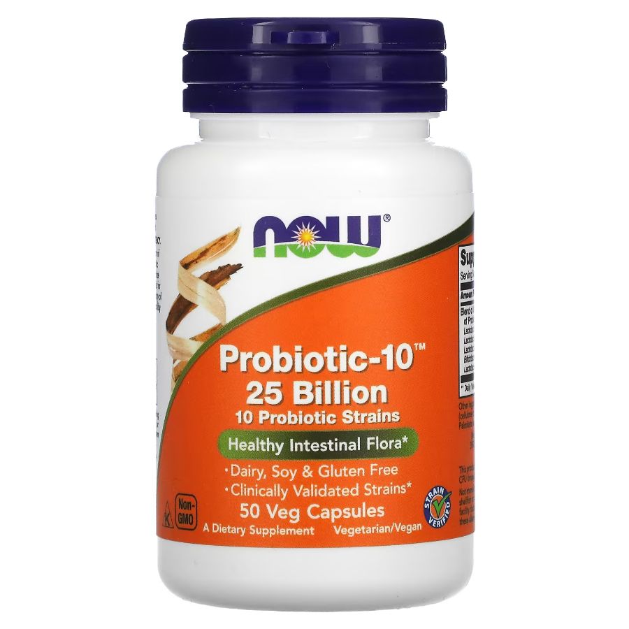 Back Image for Now Probiotic-10 25 Billion Capsules 50's