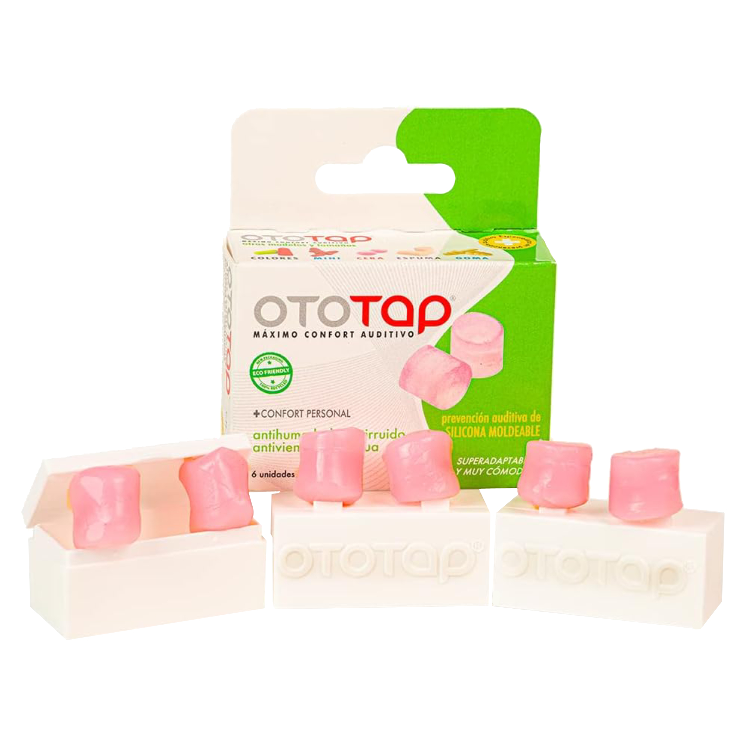 OtoTap أوتو تاب سدادات أذن سيليكون 6 قطع