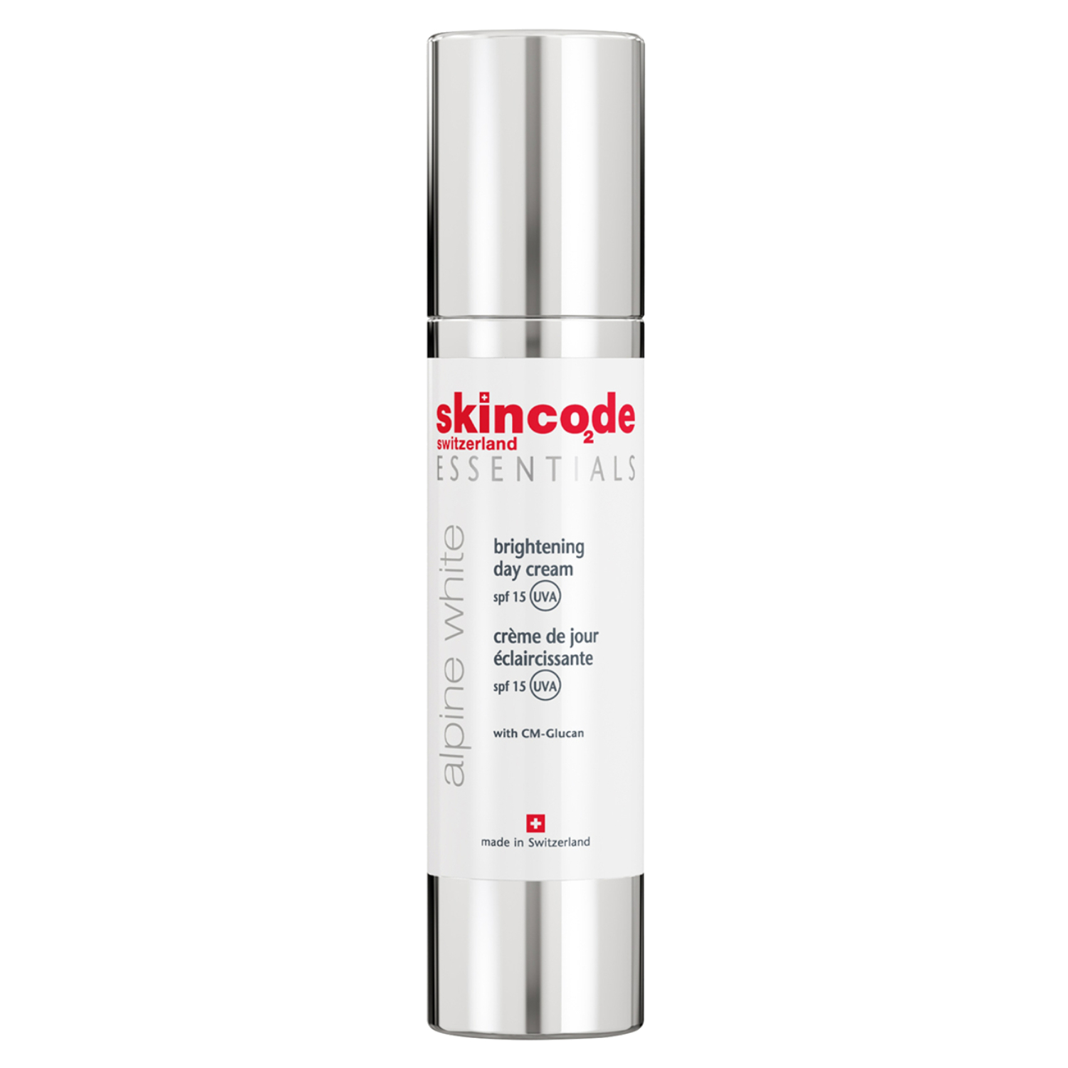 كريم الوجه النهاري للتفتيح مع عامل حماية من الشمس إس بي أف 15 من سكينكود إيسنشيالس ألبين ، 50 مل