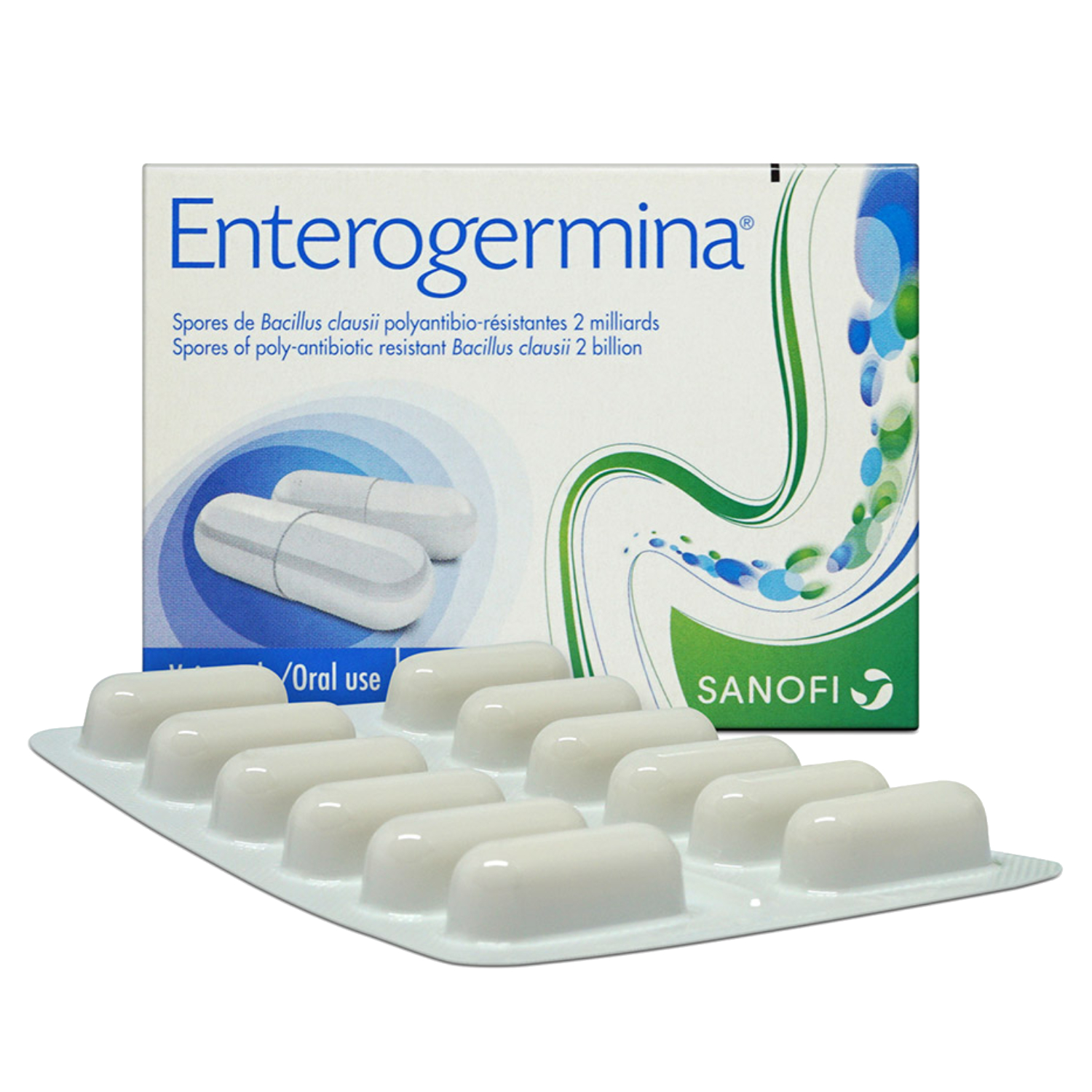 Back Image for Enterogermina Probiotic 2 Billion Capsules 12's