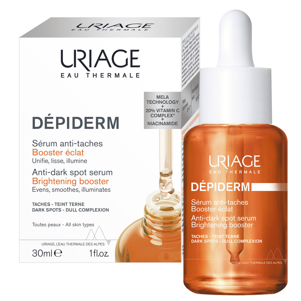 Uriage Depiderm Anti-Dark Spot Brightening Booster Serum With Niacinamide & Vitamin C 30ml