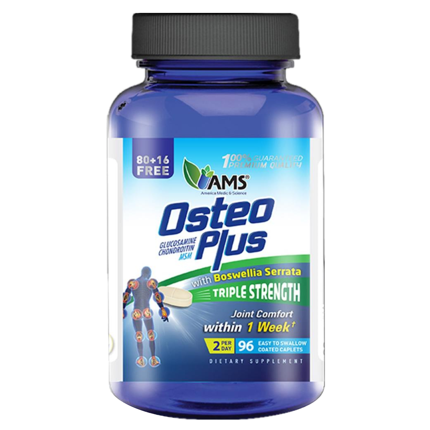 ايه ام اس اوستيو بلس كبسولات 96 كبسولة