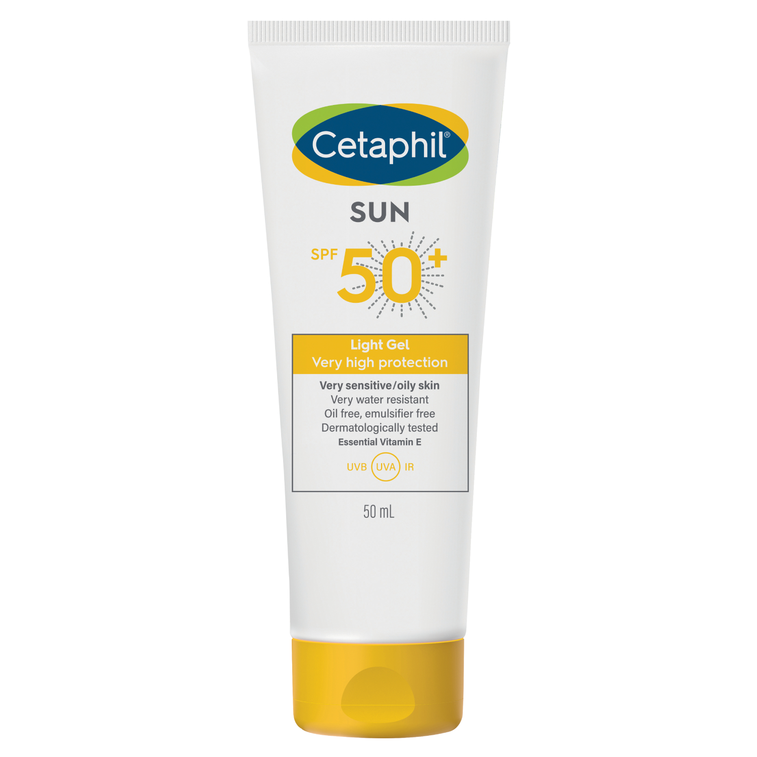 Cetaphil Sun SPF 50+ Water Resistant Light Gel Sunscreen 50ml