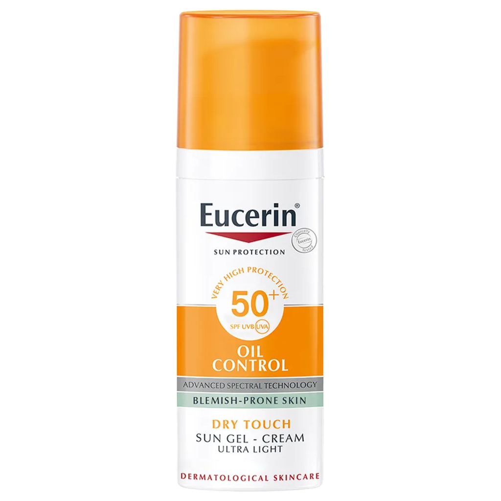 Eucerin Sun Oil Control SPF 50+ Sunscreen Gel Cream With Dry Touch & Anti-Shine Effect 50ml