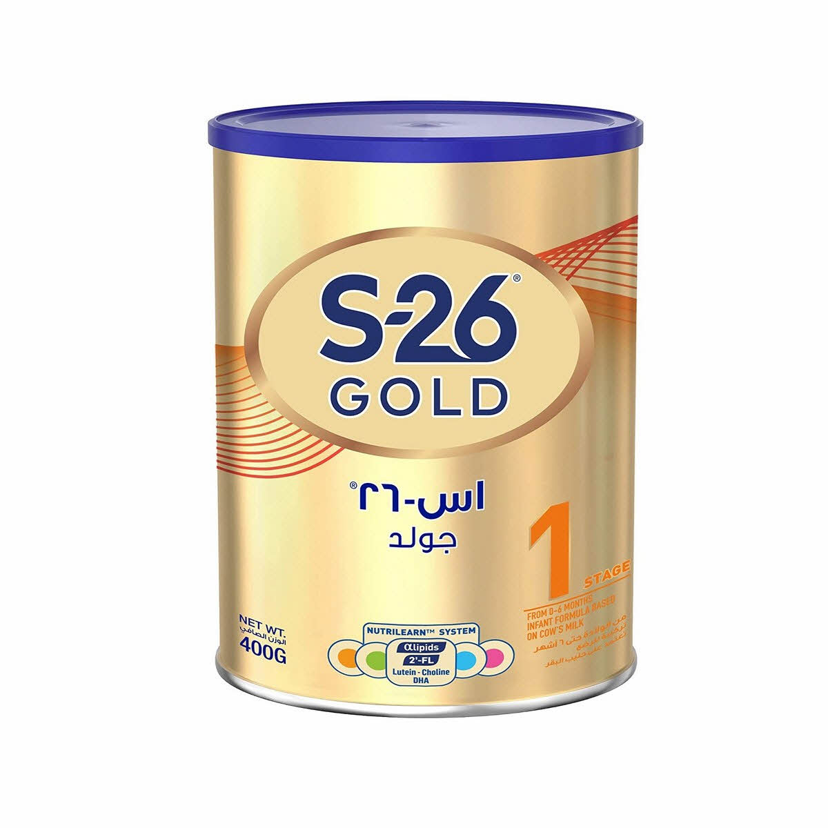 ويث نيوتريشين Wyeth Nutrition | حليب صناعي للأطفال برو جولد S26 | مرحلة 1 من 0-6 شهور تركيبة بريميوم ستارتر إنفانت| 400 جم