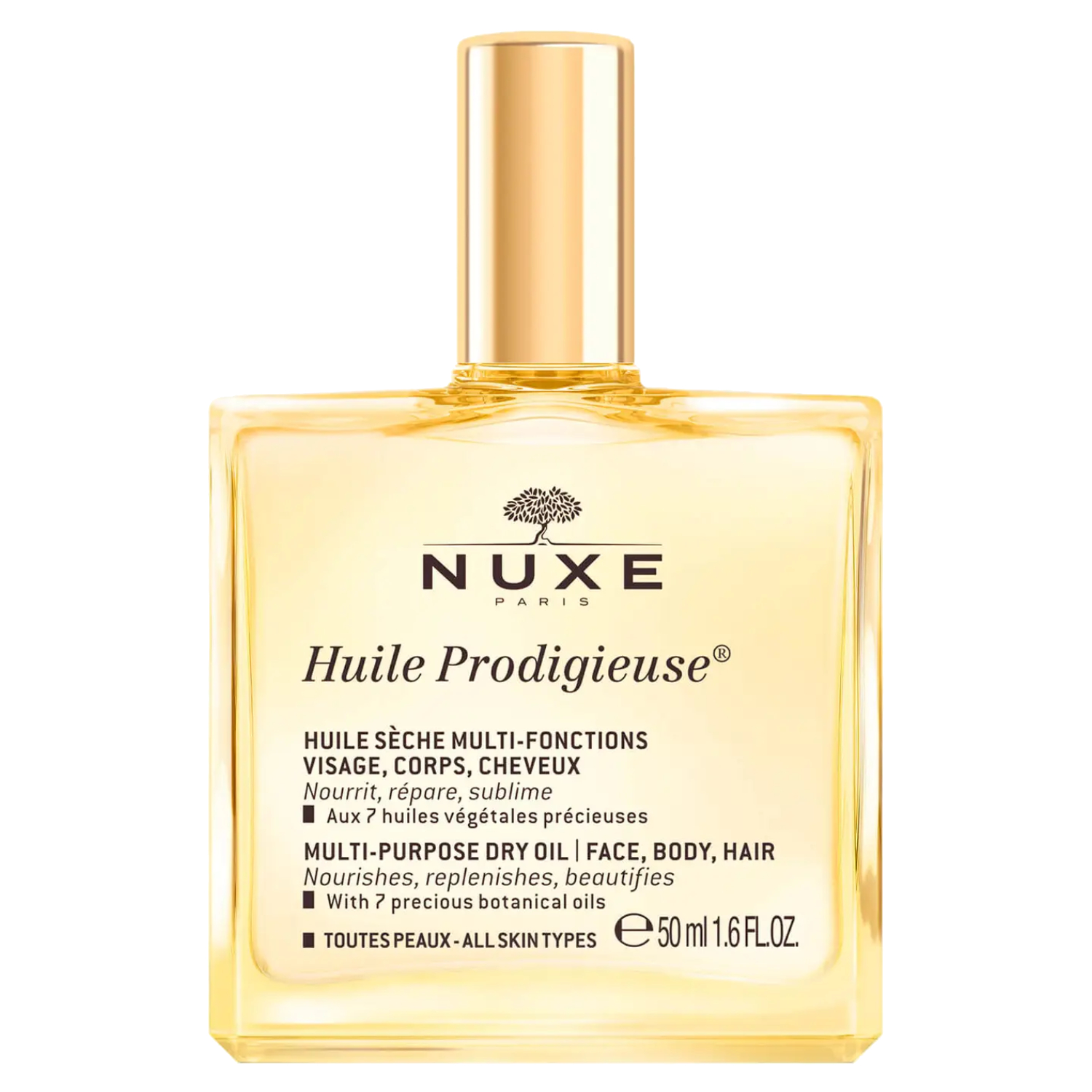 نوكيس ويل بروديجيوز Nuxe Huile Prodigieuse زيت جاف متعدد الأغراض 50 مل