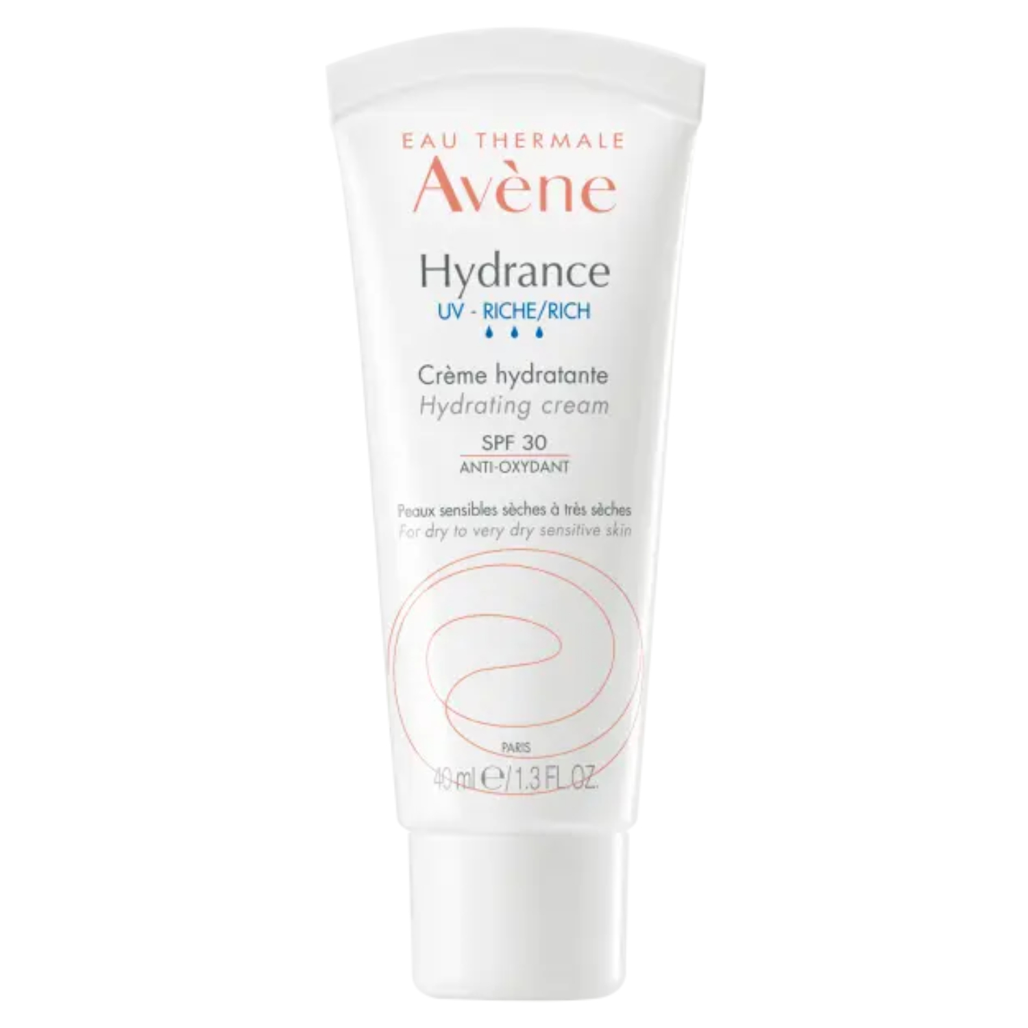 كريم مرطب أفين هدرانس أوبتيمال 'Avene Hydrance Optimale غني بالأشعة فوق البنفسجية بعامل وقاية من أشعة الشمس 30+ 40 مل