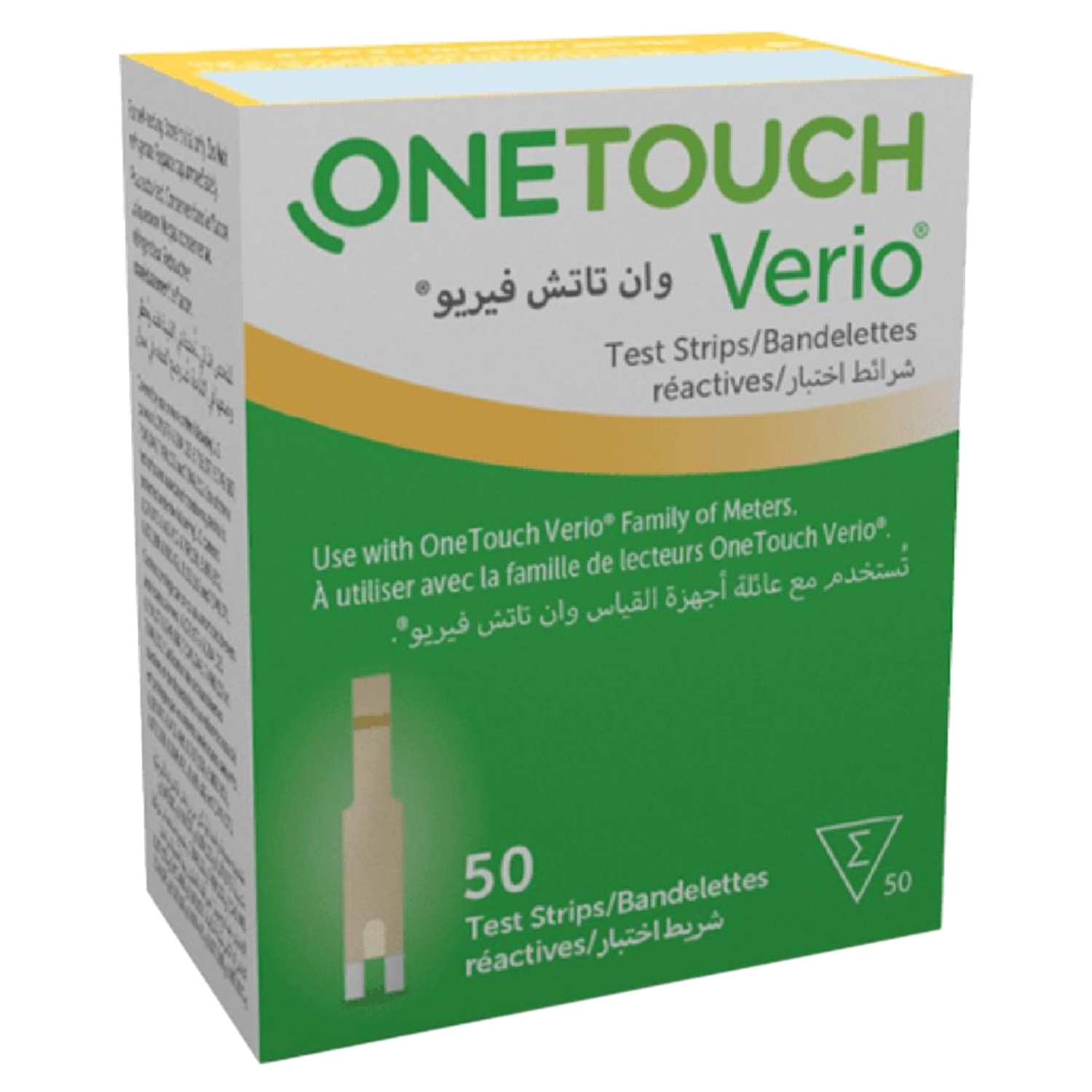 Side Image for OneTouch Verio Test Strips 50's