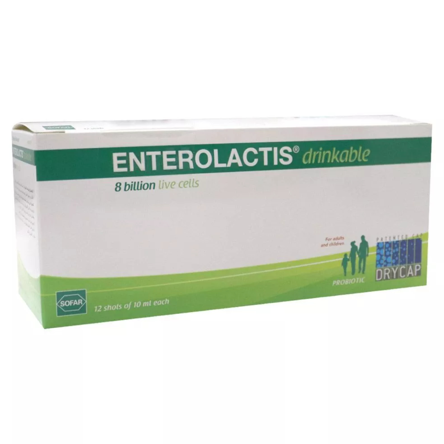 Back Image for Enterolactis Dry Cap Drinkable 10ml 12's
