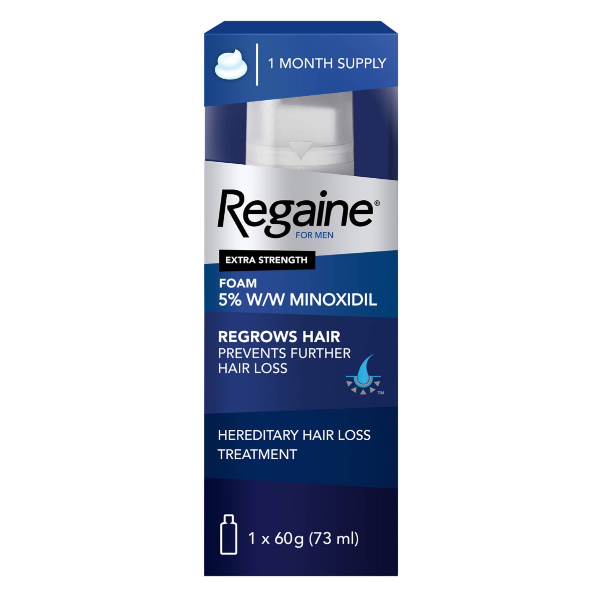 Regaine® For Men Extra Strength Scalp Foam 5% 73ml