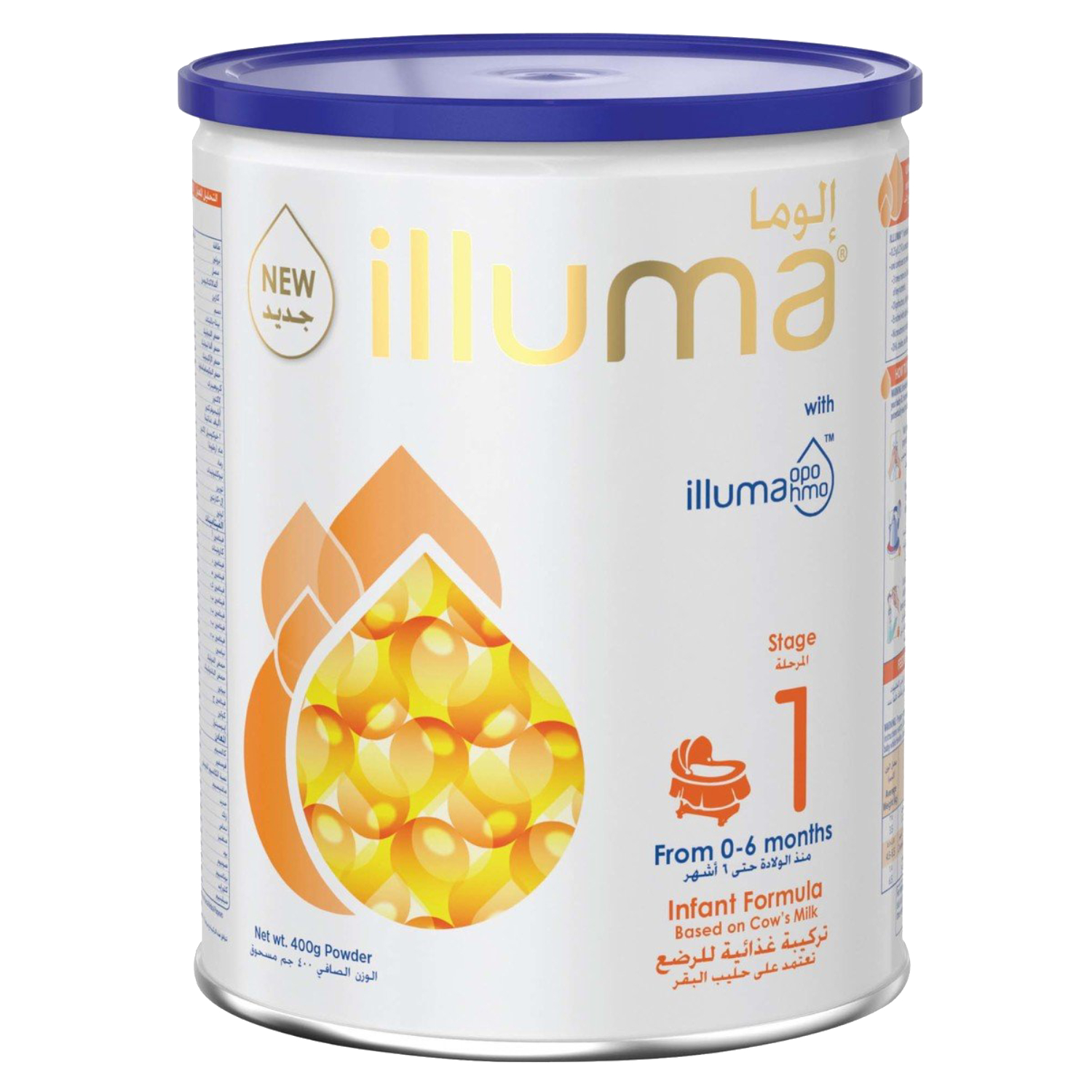Back Image for Wyeth Illuma HMO Stage 1 0-6 Months Super Premium Starter Infant Formula 400g