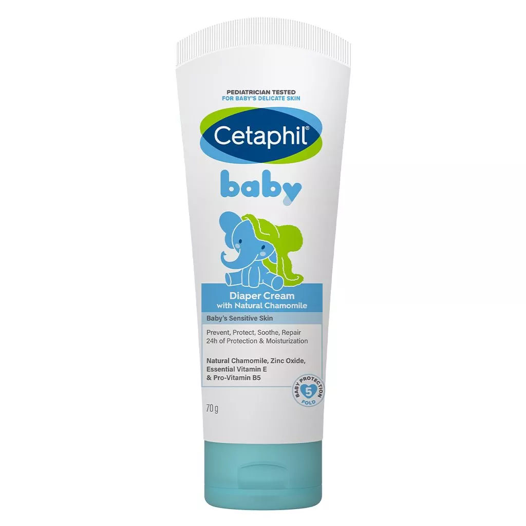 Cetaphil Baby Diaper Cream With Natural Chamomile, Zinc Oxide & Panthenol 70g 