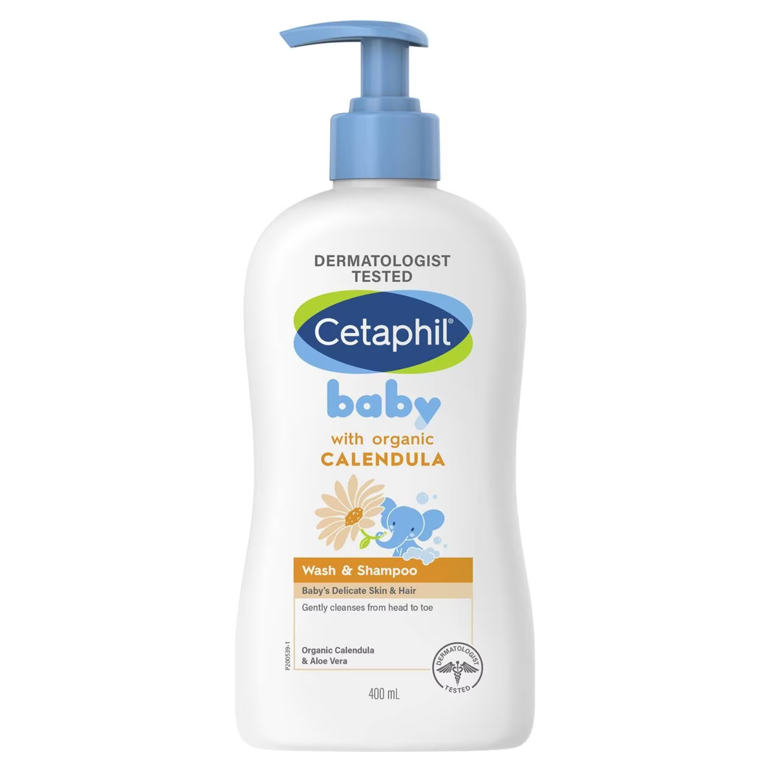 Back Image for Cetaphil Baby Calendula Wash & Shampoo Plump 400ml