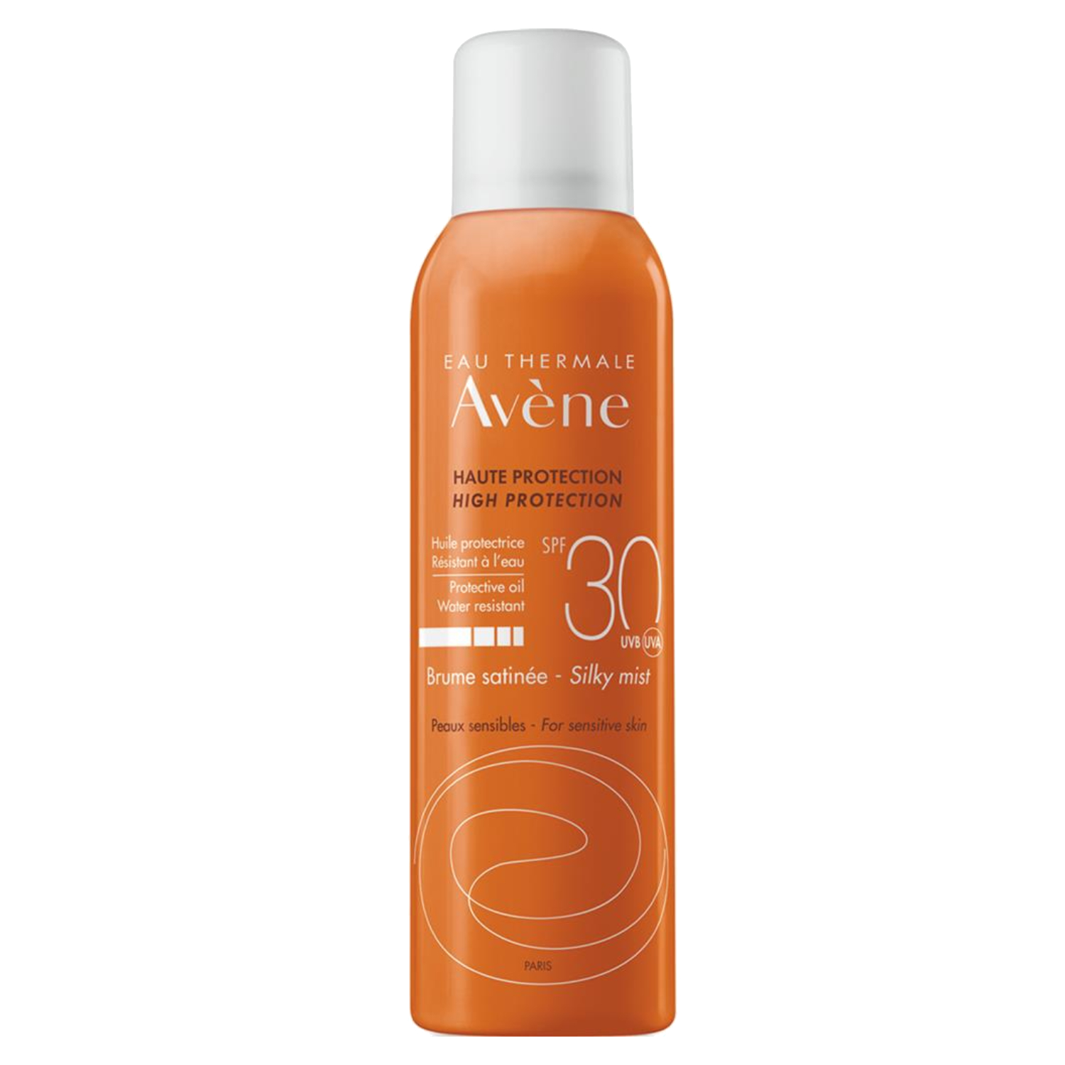 أفين Avene بروم ساتيني حريري ميست حماية فائقة SPF 30+ 150 مل