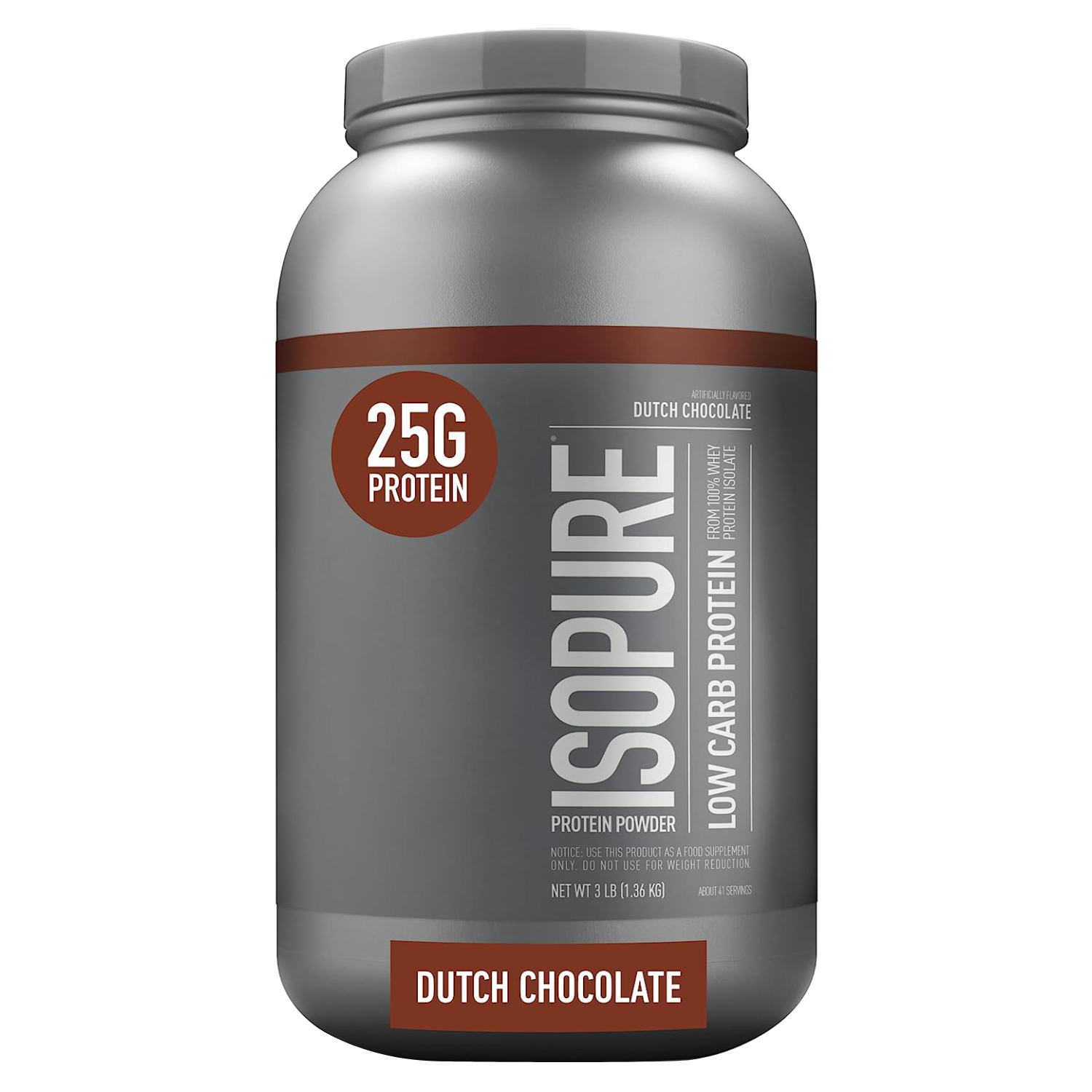 Natures Best Isopure Low Carb Protein Powder 100% Whey Chocolate 1.36kg