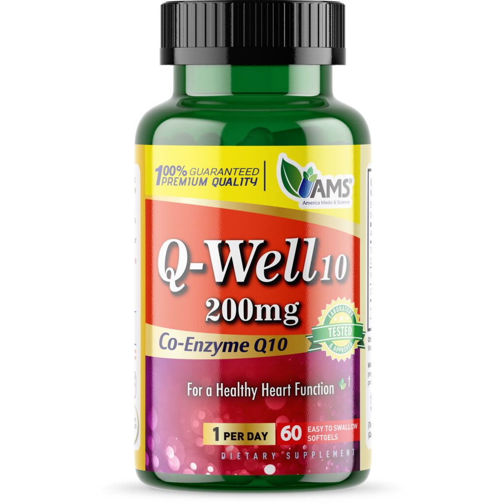  ايه ام اس بالانزيم المساعد CoQ10  200مجم  60 كبسولة