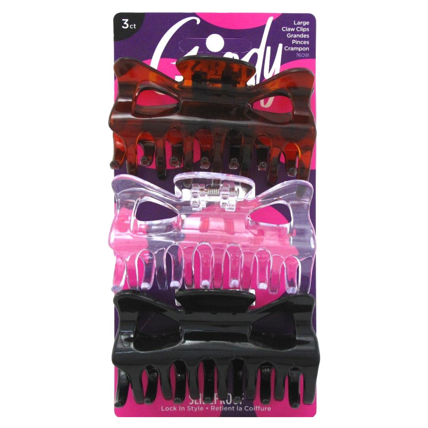 Back Image for Goody Classics Large Rectangle Claw Clip 3's