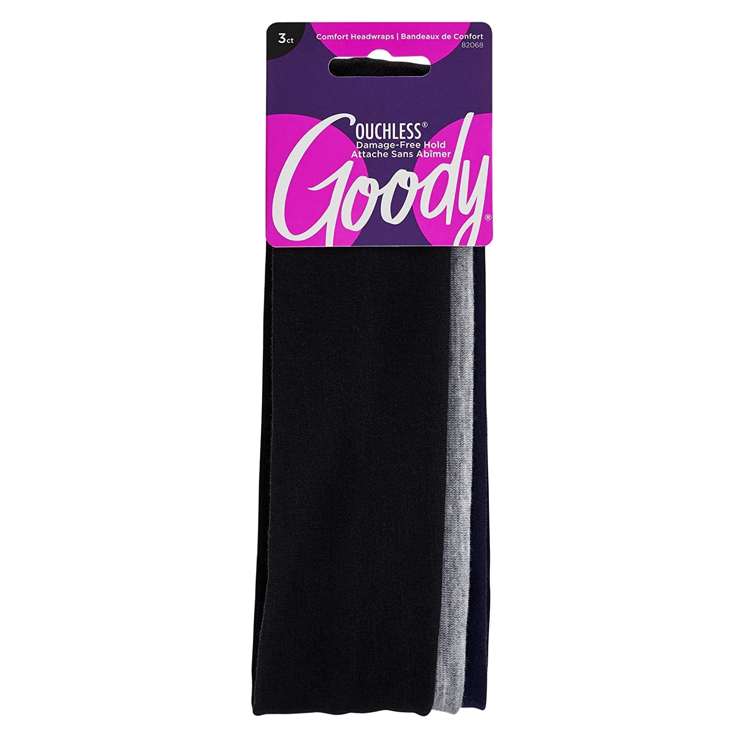 Back Image for Goody Ouchless Comfort Hairwrap 2inchs 3's