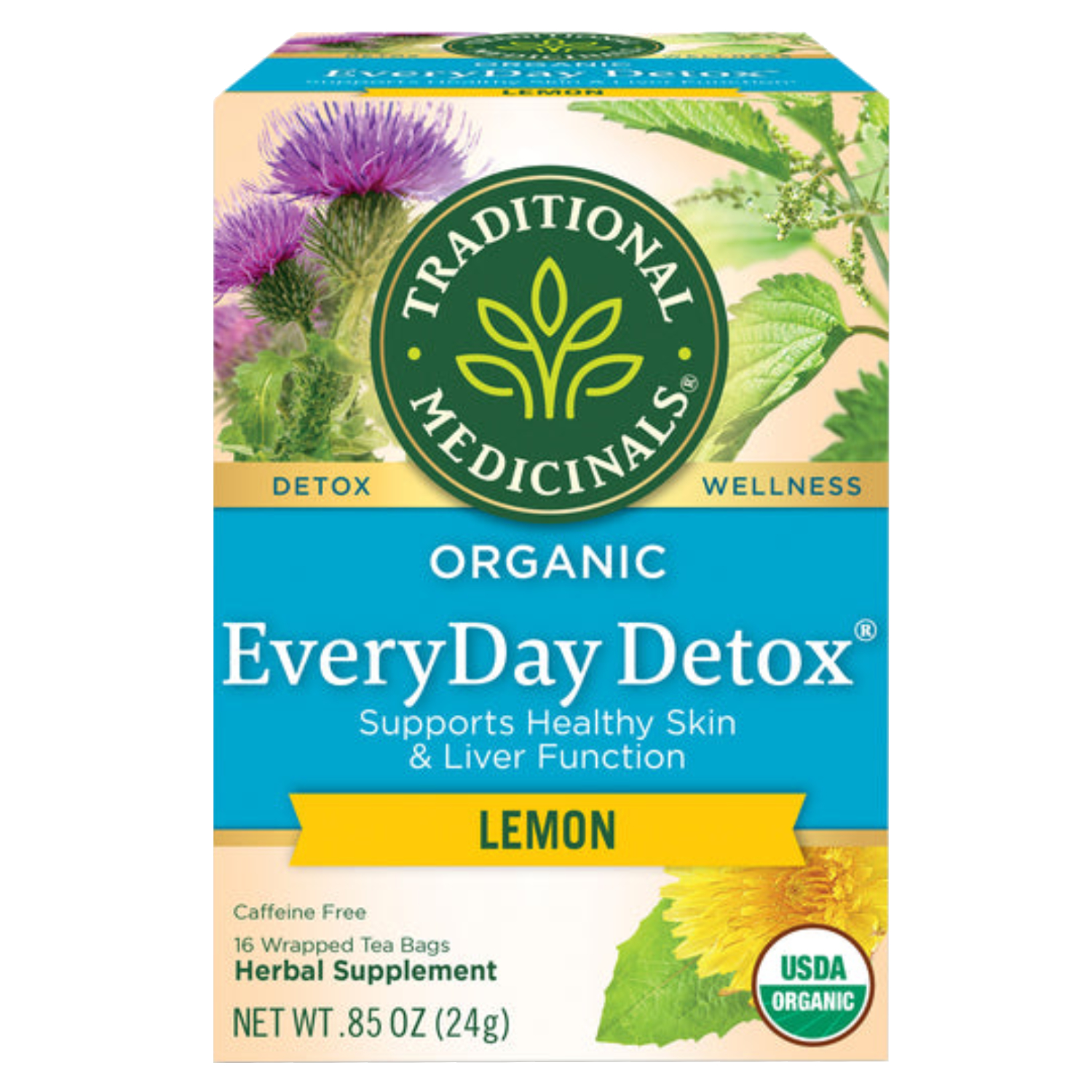 Traditional Medicinals Everyday Detox Teabags 16's