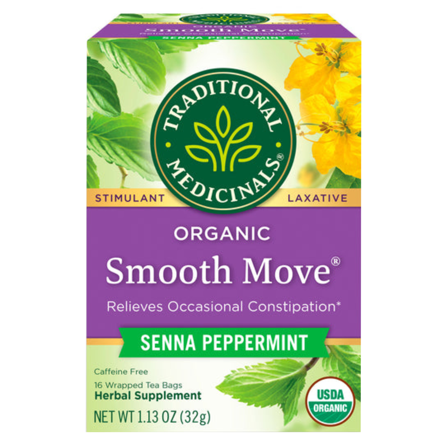  تراديشيونال ميديسينالز  شاي أوراق النعناع الطبي، 16 كيس شاي