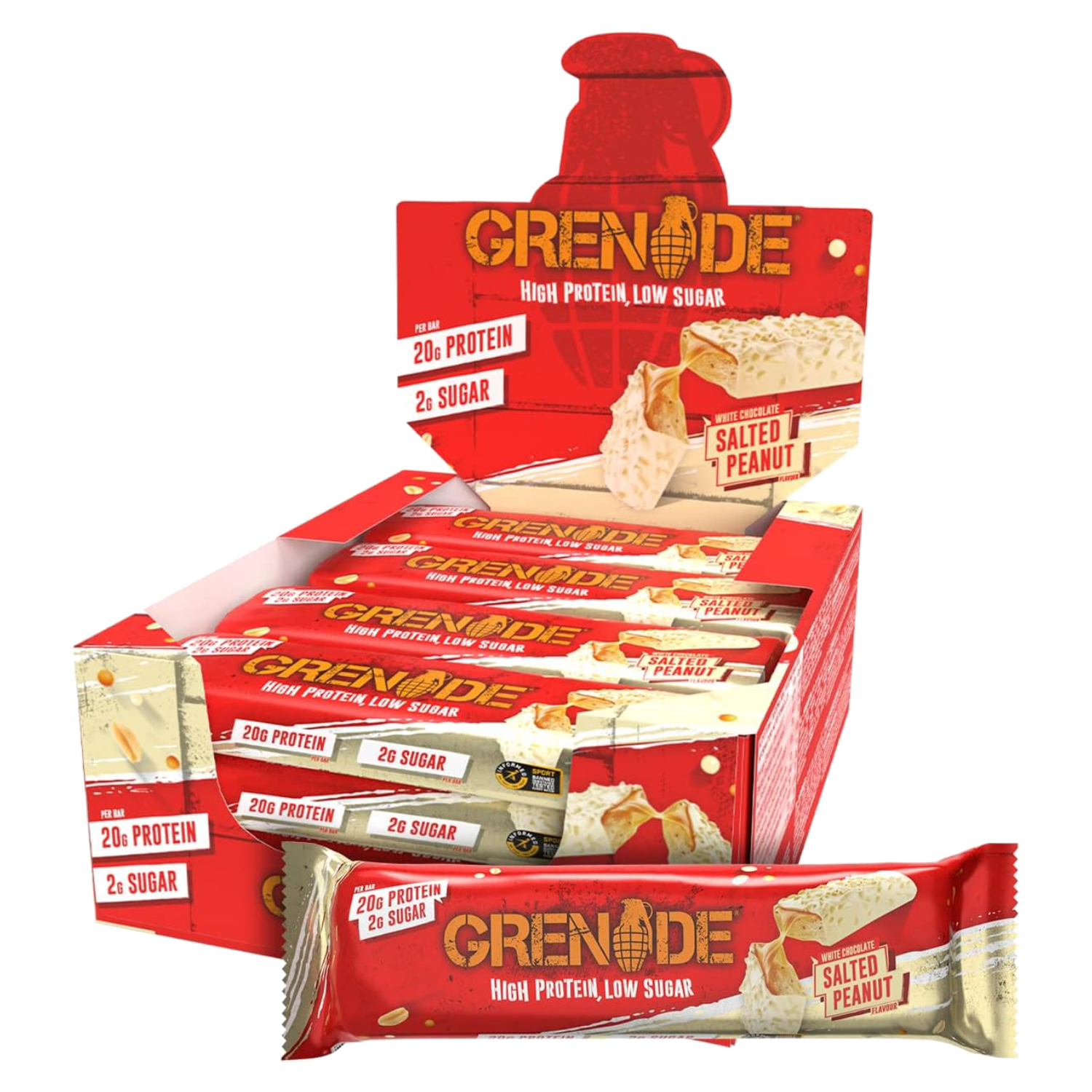 Grenade Crab Killa Bar White Chocolate Salted Peanut 60g