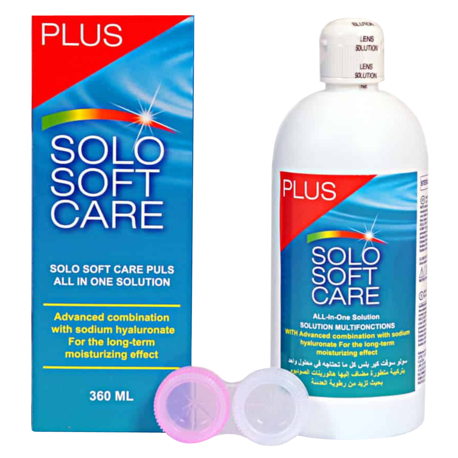 Back Image for Solo Soft Care Plus 360ml