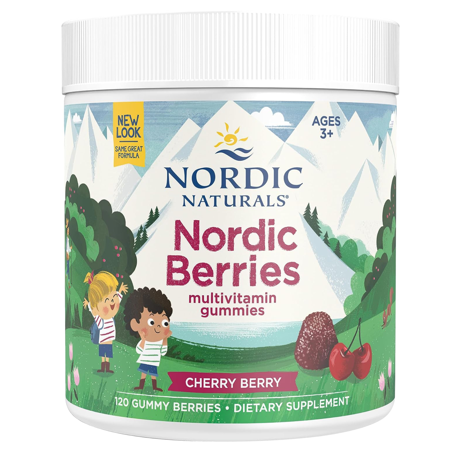 نورديك ناتشورالز Nordic Naturals  نورديك بيري علكات للمضغ بالتوت و الكرز 120 حبة