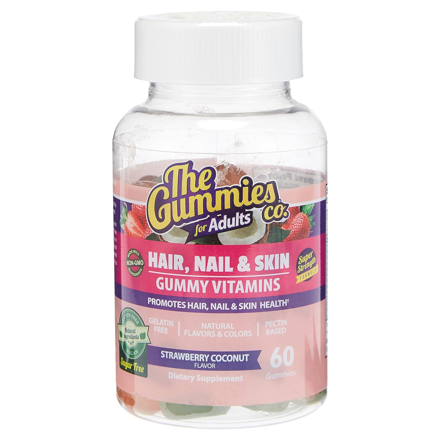 The Gummies Co. Hair, Nails & Skin Gummy Vitamins For Adults, Pack of 60's