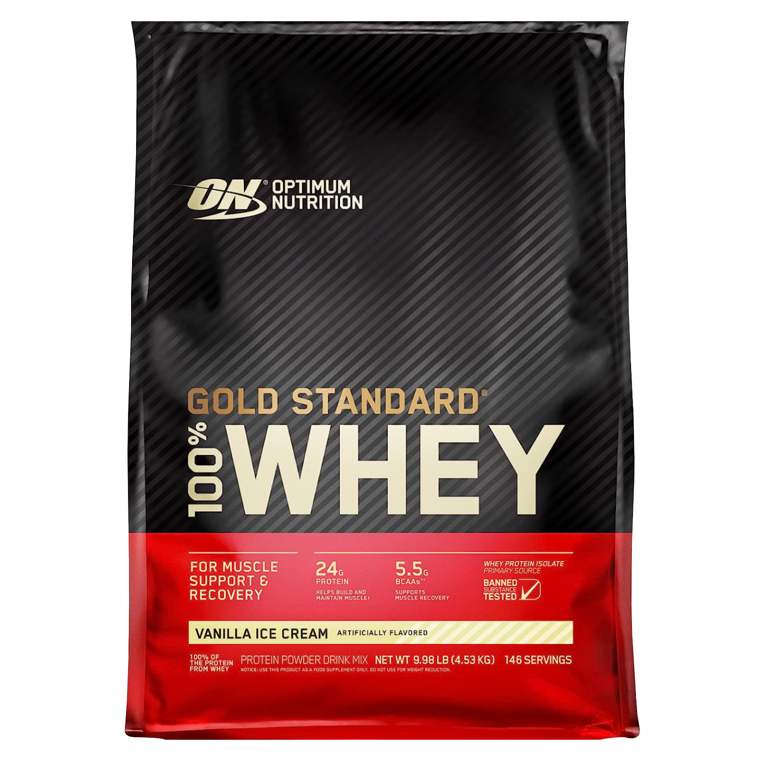Optimum Nutrition Gold Standard 100% Whey Vanilla Ice Cream 10lbs