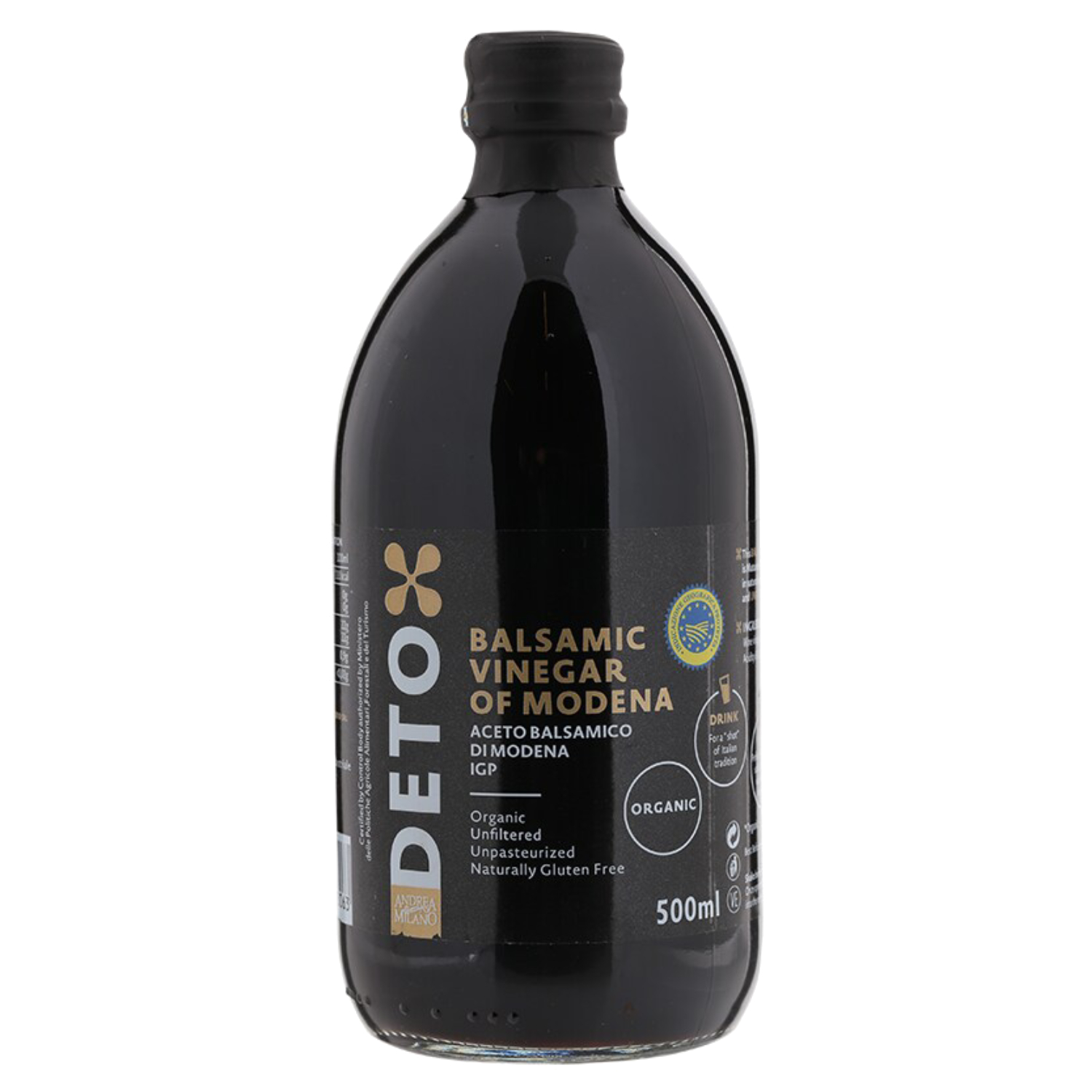 Andrea Milano Deto Organic Balsamic Vinegar 500ml