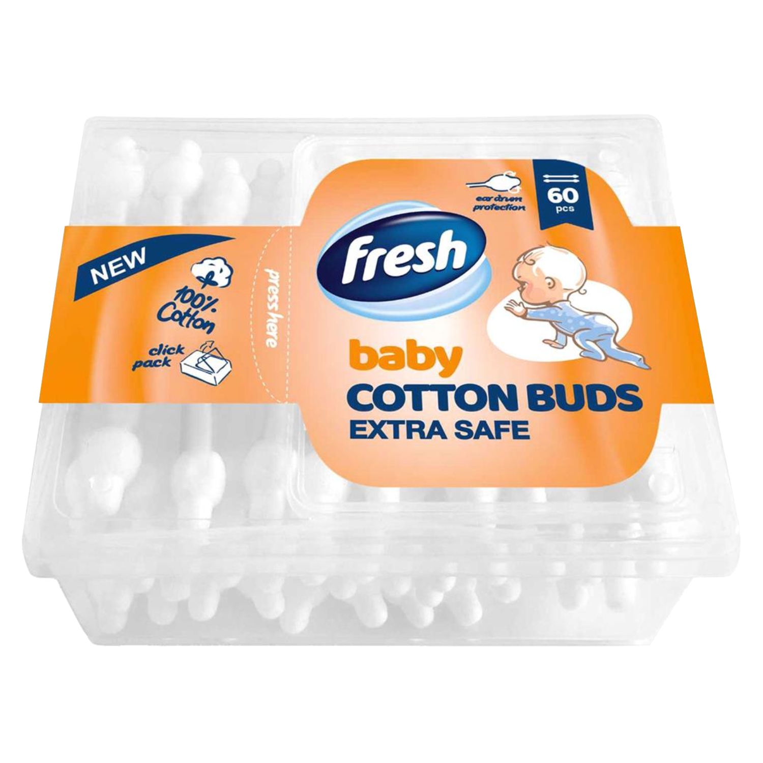Baby Fresh Cotton Buds 60's
