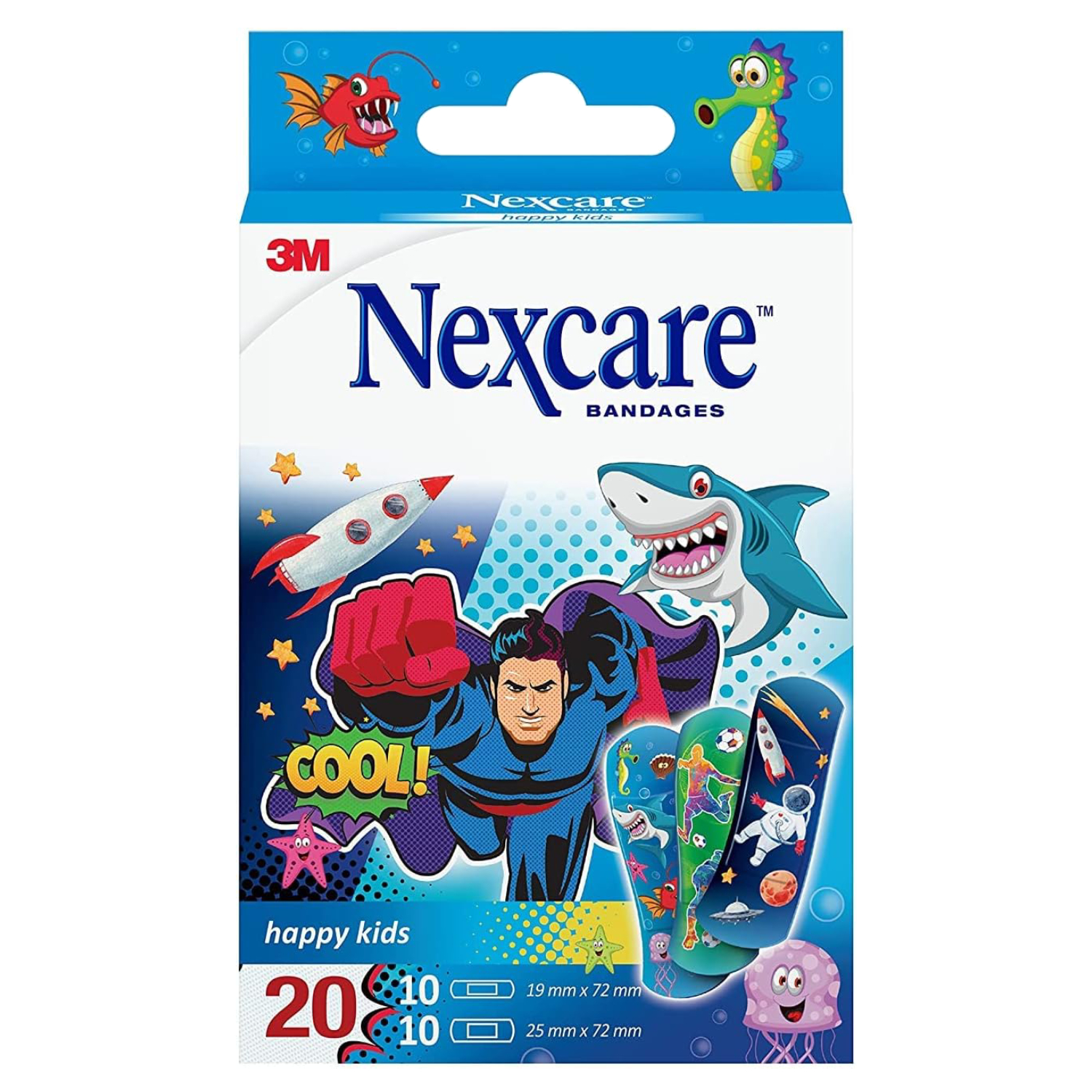 Nexcare™ Happy Kids Plasters Cool Assortment 20's