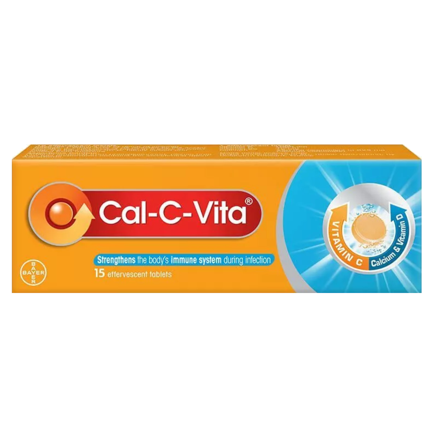 Back Image for Cal-C-Vita Orange Effervescent Tablets 15's