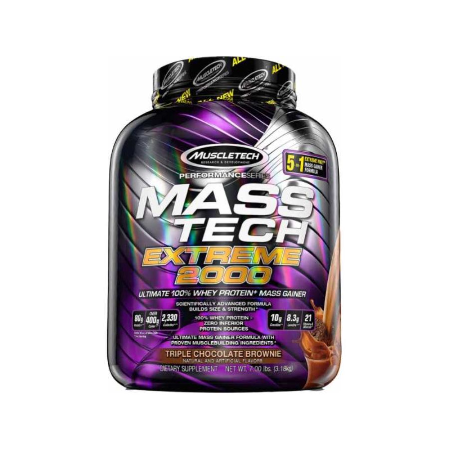 Product Image for Muscle Tech Mass Tech Extreme 2000 Triple Chocolate Brownie 7lbs